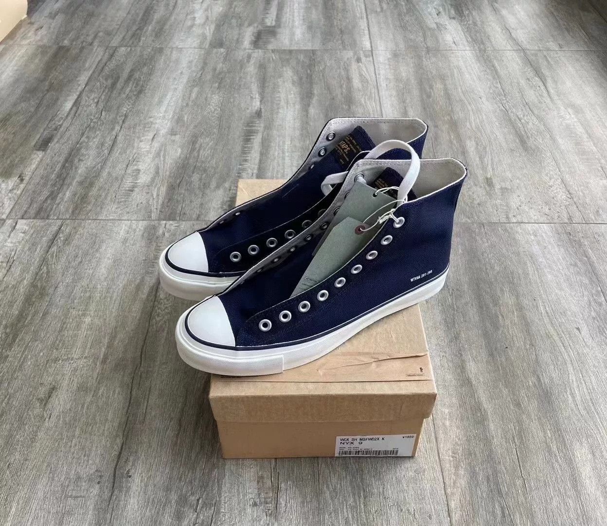 Wtaps WTAPS Canvas SNE 02 High Top Sneakers Size US 9 / EU 42 - 2 Thumbnail