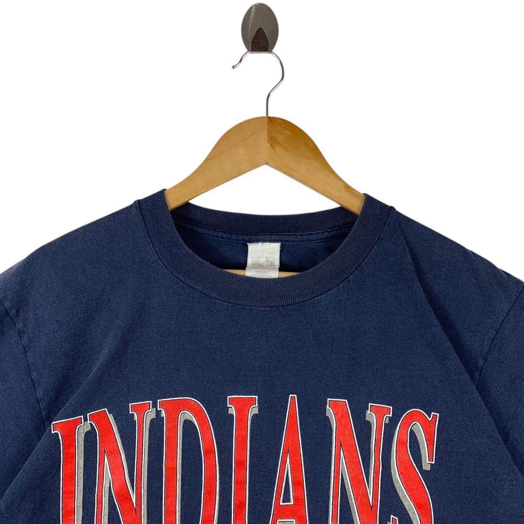 MLB × Vintage Vintage CLEVELAND INDIANS Big logo print tee Size US L / EU 52-54 / 3 - 2 Thumbnail