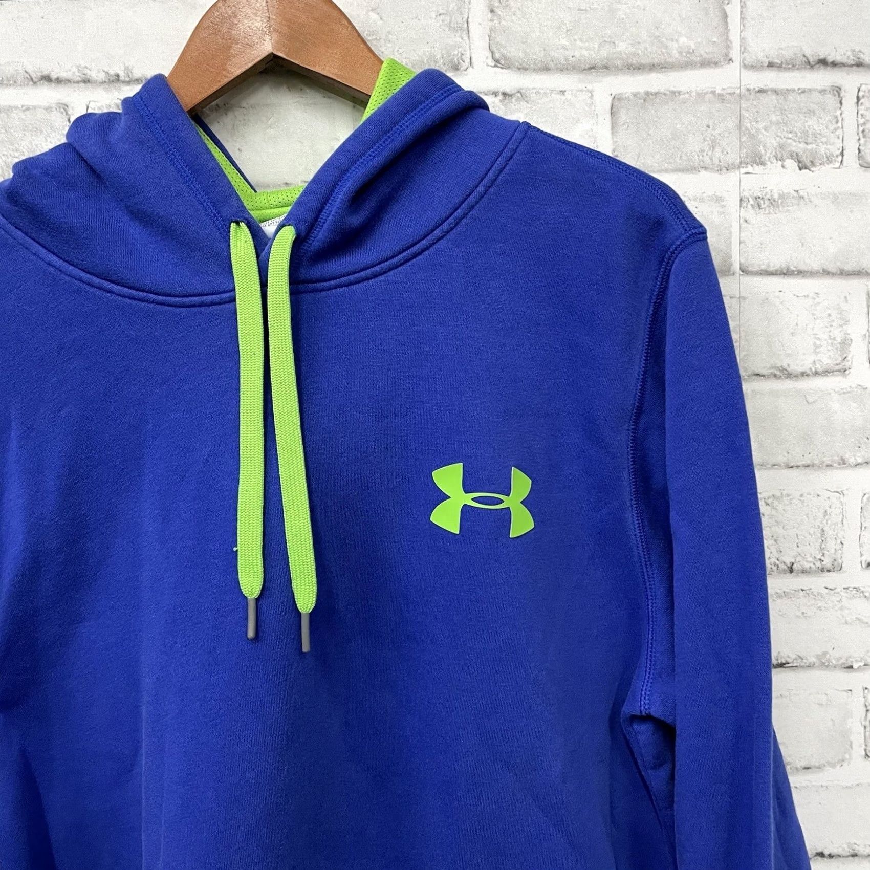 Under Armour Under Armour Hoodie Mens Size L Blue Cotton Blend Drawstring Pullover Modern Comfort Cotton Blend Hoodie Mens L Blue Under Armour Size US L / EU 52-54 / 3 - 2 Thumbnail