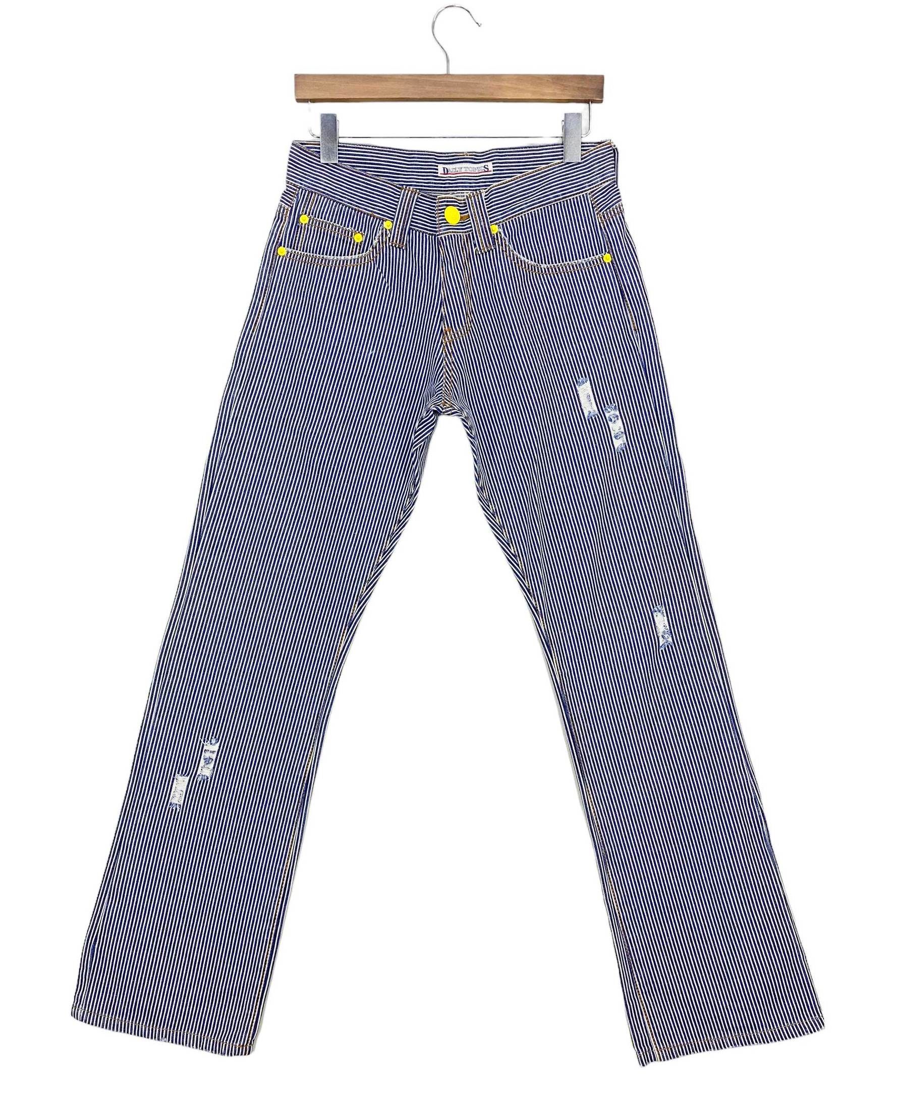 Japanese Brand DailyTropics Hickory Striped Pants Japanese Vintage Trousers Size US 29 - 2 Thumbnail