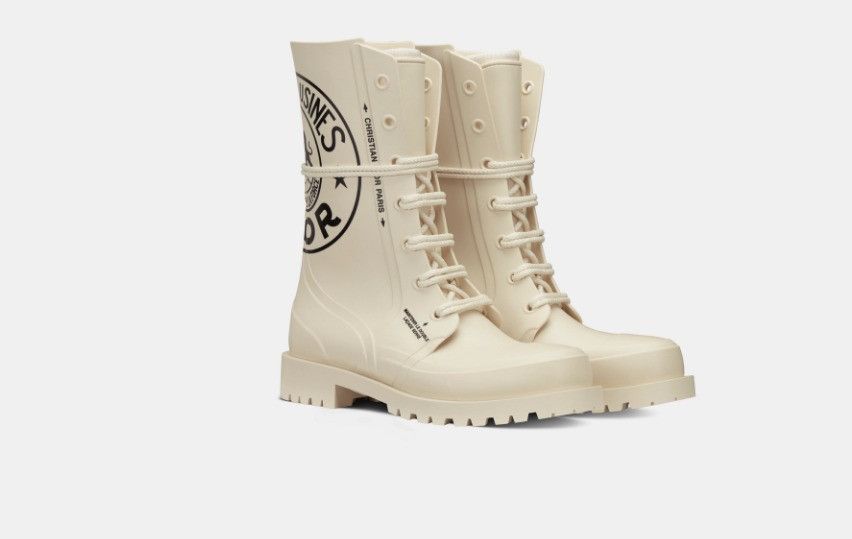 Dior o1w1db10425 KCI670EB Ankle Boots in Beige Size US 8 / IT 38 - 2 Thumbnail