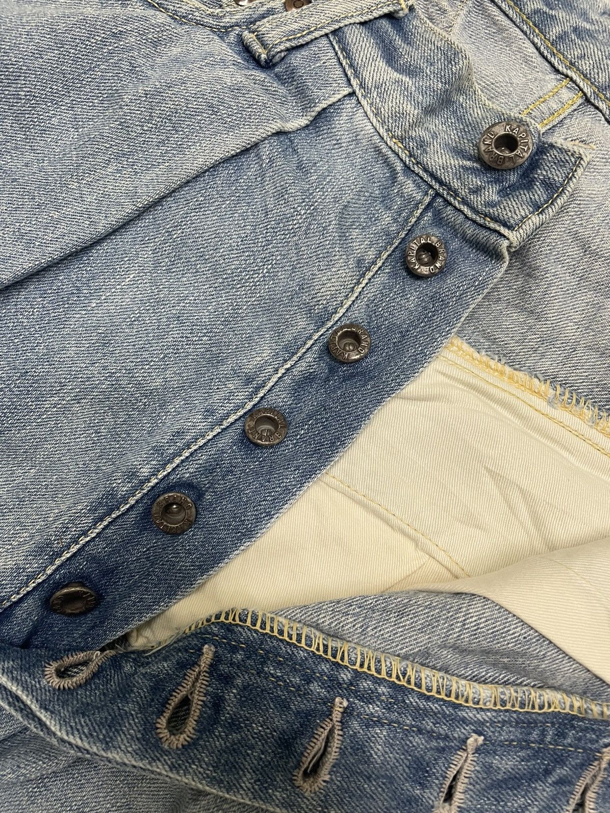 Kapital Vintage KAPITAL Buckle Jeans Size 29" - 7 Thumbnail