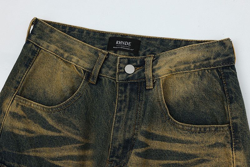 Vintage High street American retro washed work jeans for men Size US 32 / EU 48 - 3 Thumbnail
