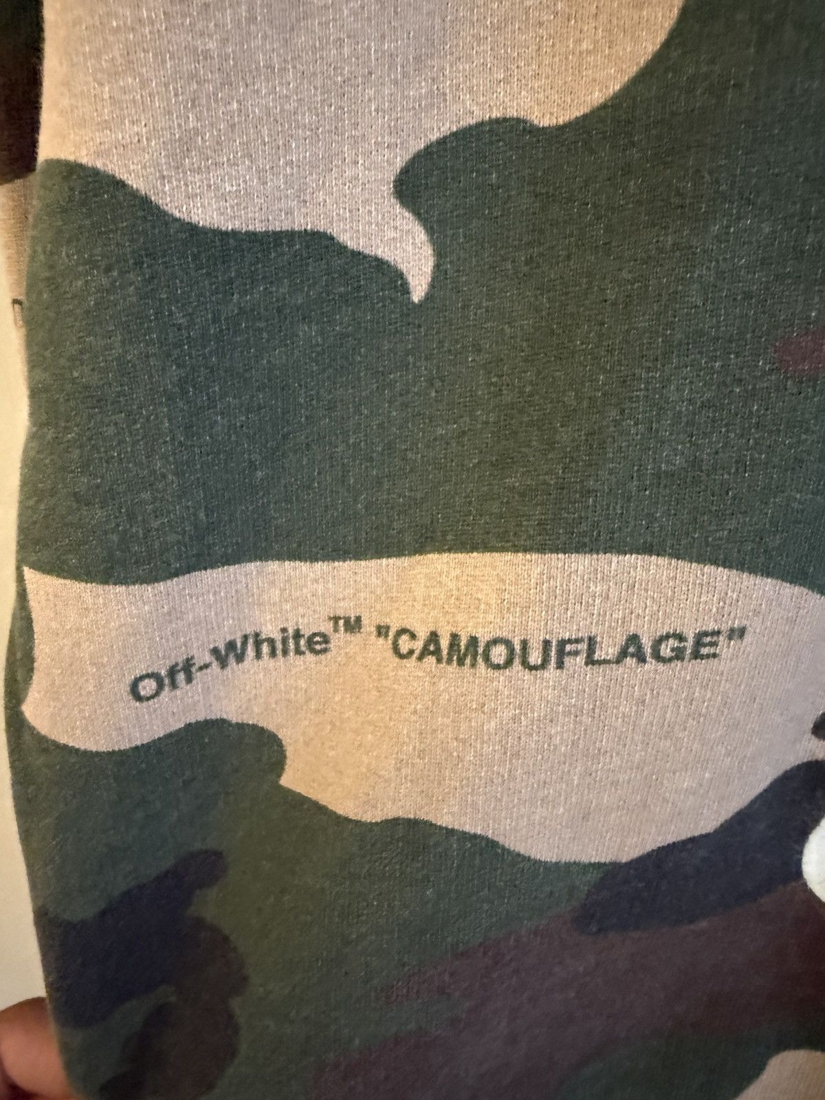 Off-White Off-white camouflage cotton sweatshirt 2013 Size US L / EU 52-54 / 3 - 7 Thumbnail