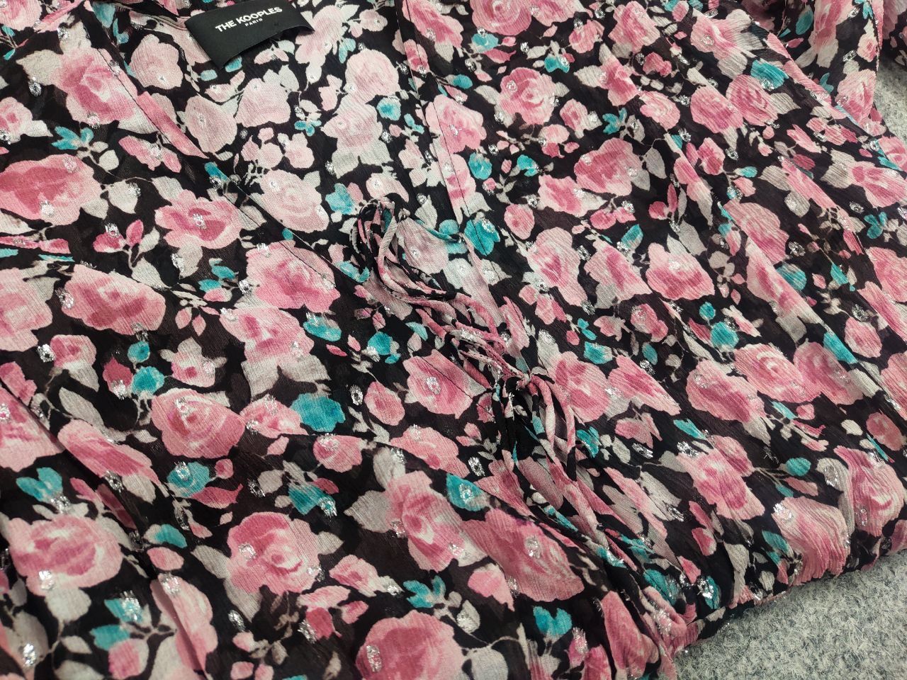 The Kooples The Kooples Cherry Blossom Blend Mini Dress Candy Flowers Size M / US 6-8 / IT 42-44 - 13 Thumbnail