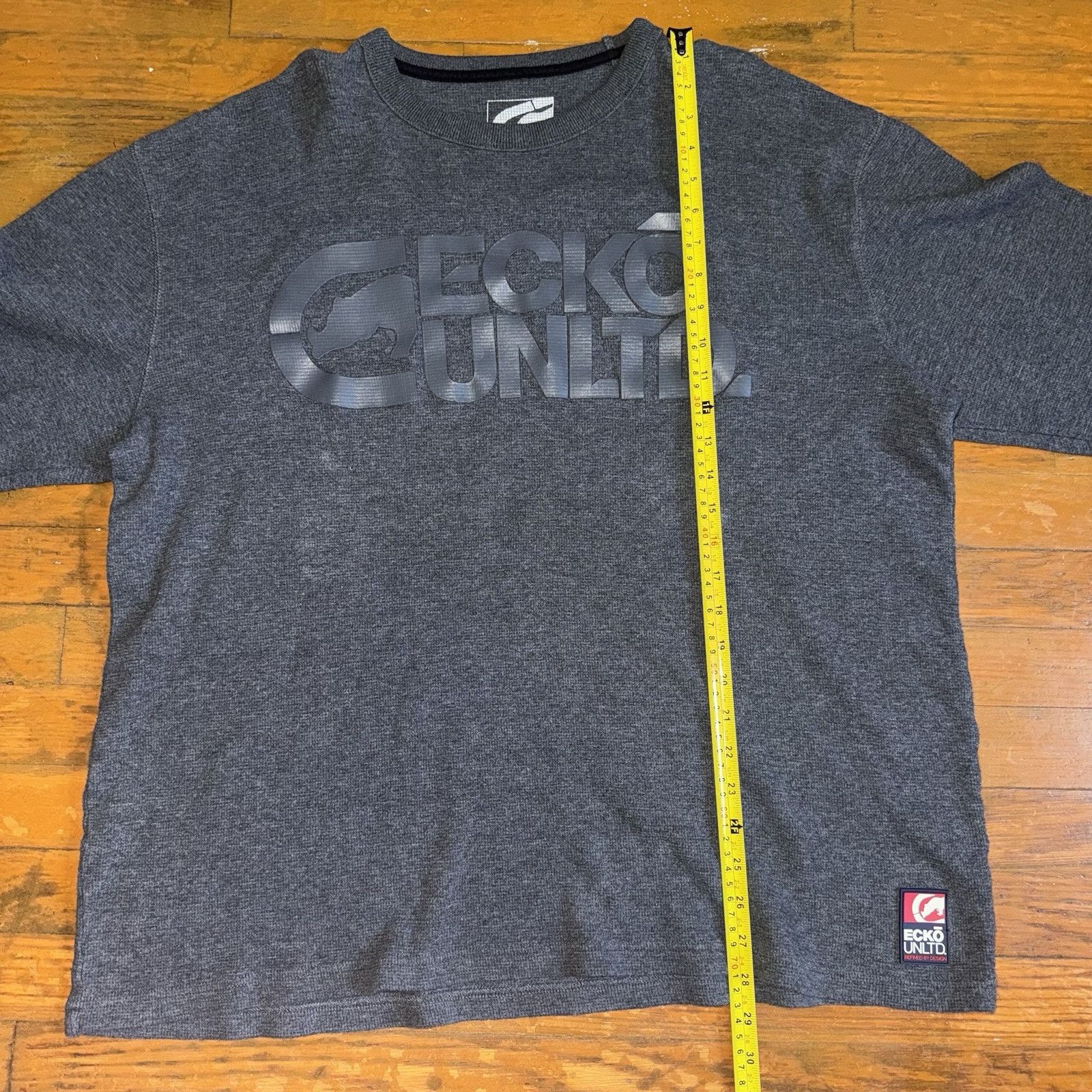 Ecko Unltd. Ecko Unltd Y2K Vintage Big Logo Thermal Size 3XL Shrunk Size US XXL / EU 58 / 5 - 8 Thumbnail