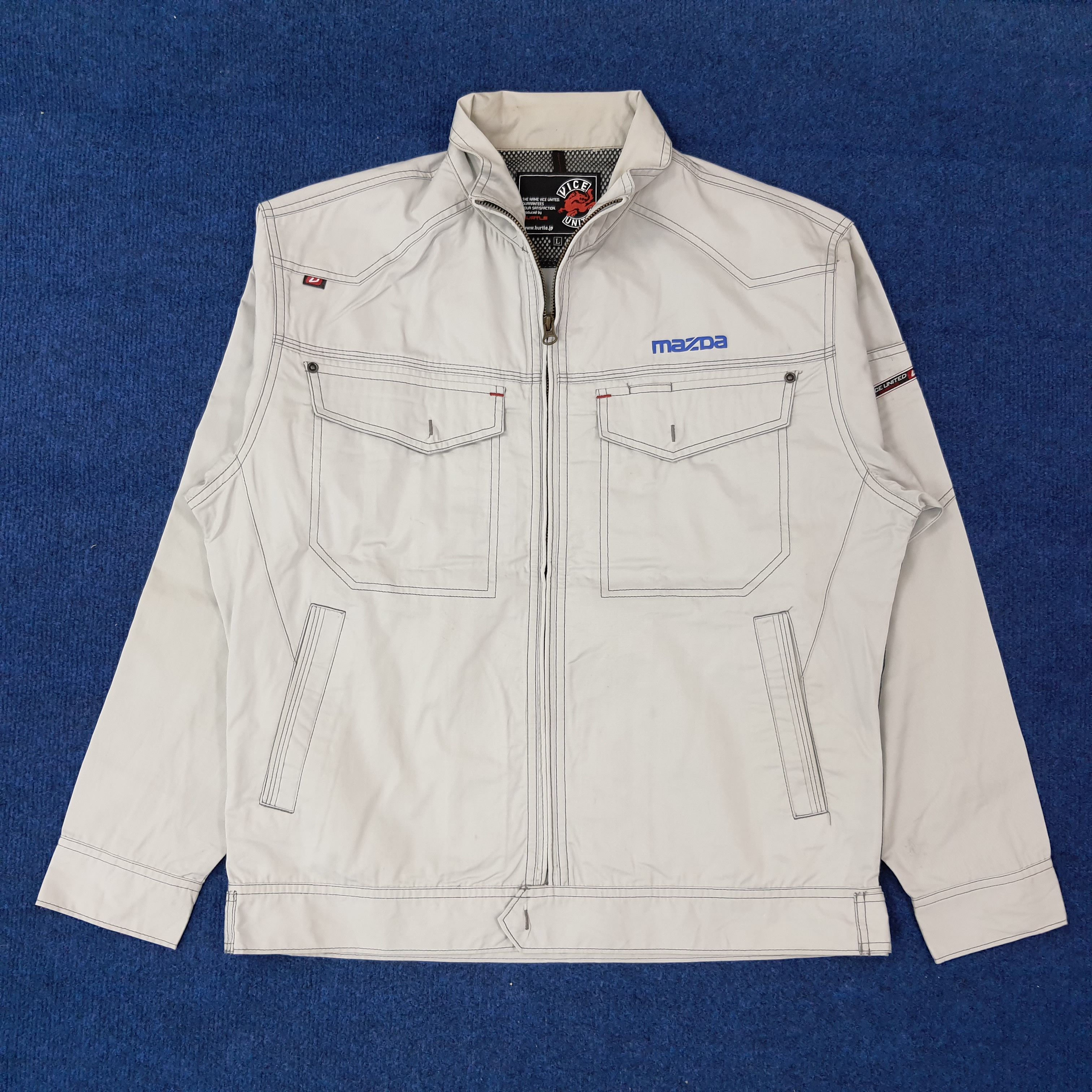 Japanese Brand Vintage Mazda Japan Motorsports Racing Custom Jacket C251N23 Size US M / EU 48-50 / 2 - 3 Thumbnail