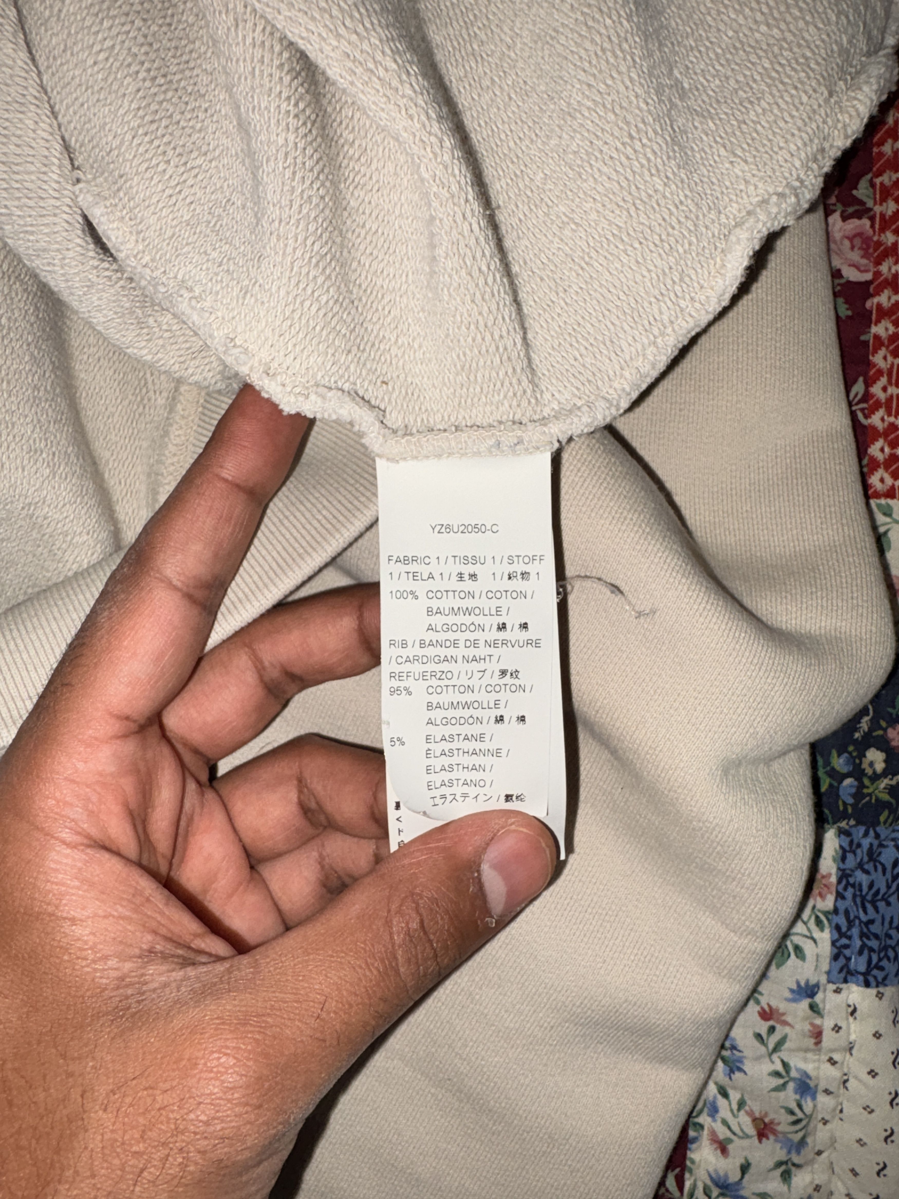 Yeezy Yeezy Season 5 "Chalk" Eagle Hoodie Size US L / EU 52-54 / 3 - 8 Thumbnail