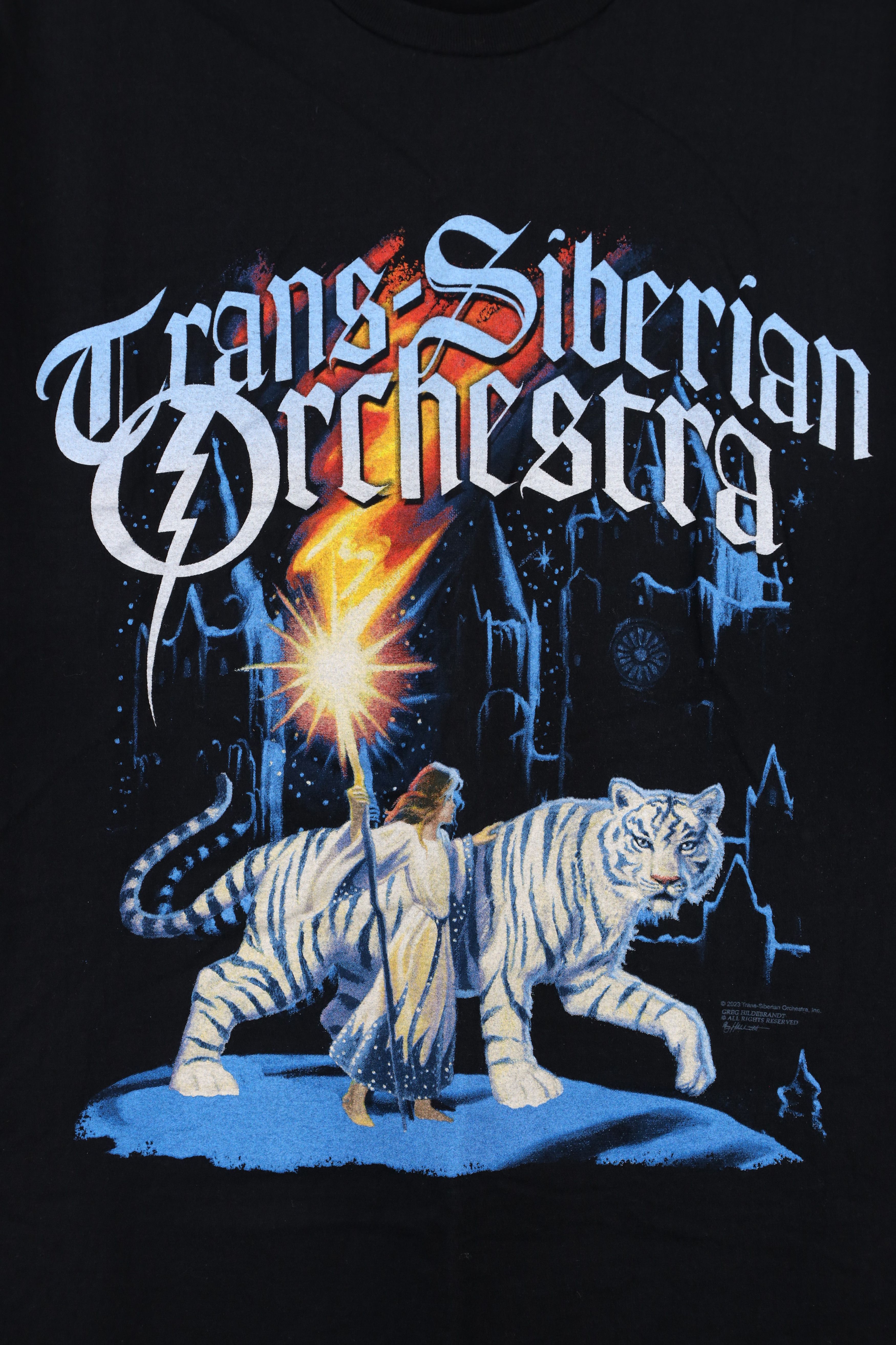 Vintage Y2K Winter Tour Trans Siberian Orchestra Band T-Shirt Black Size US XL / EU 56 / 4 - 4 Thumbnail