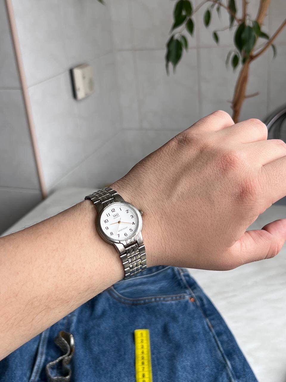Japanese Brand × Vintage Vintage Japanese style futuristic Steel Watch Q&Q Chrome 00s Size ONE SIZE - 4 Thumbnail