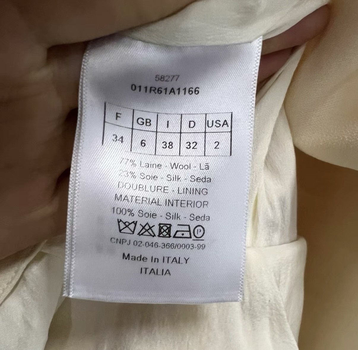 Dior Dior Beige V-neck Short-sleeve Dress J41 Size XS / US 0-2 / IT 36-38 - 4 Thumbnail