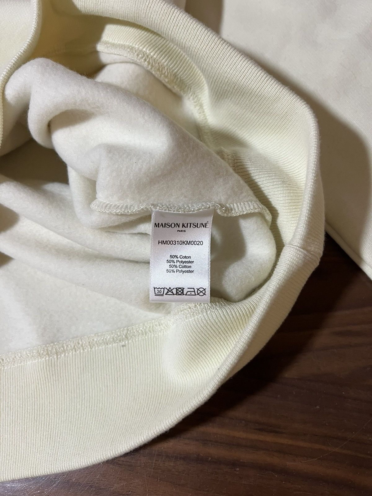 Maison Kitsune MAISON KITSUNÉ Big Fox Head Crewneck Sweatshirt in Ecru XXL Size US XXL / EU 58 / 5 - 8 Thumbnail