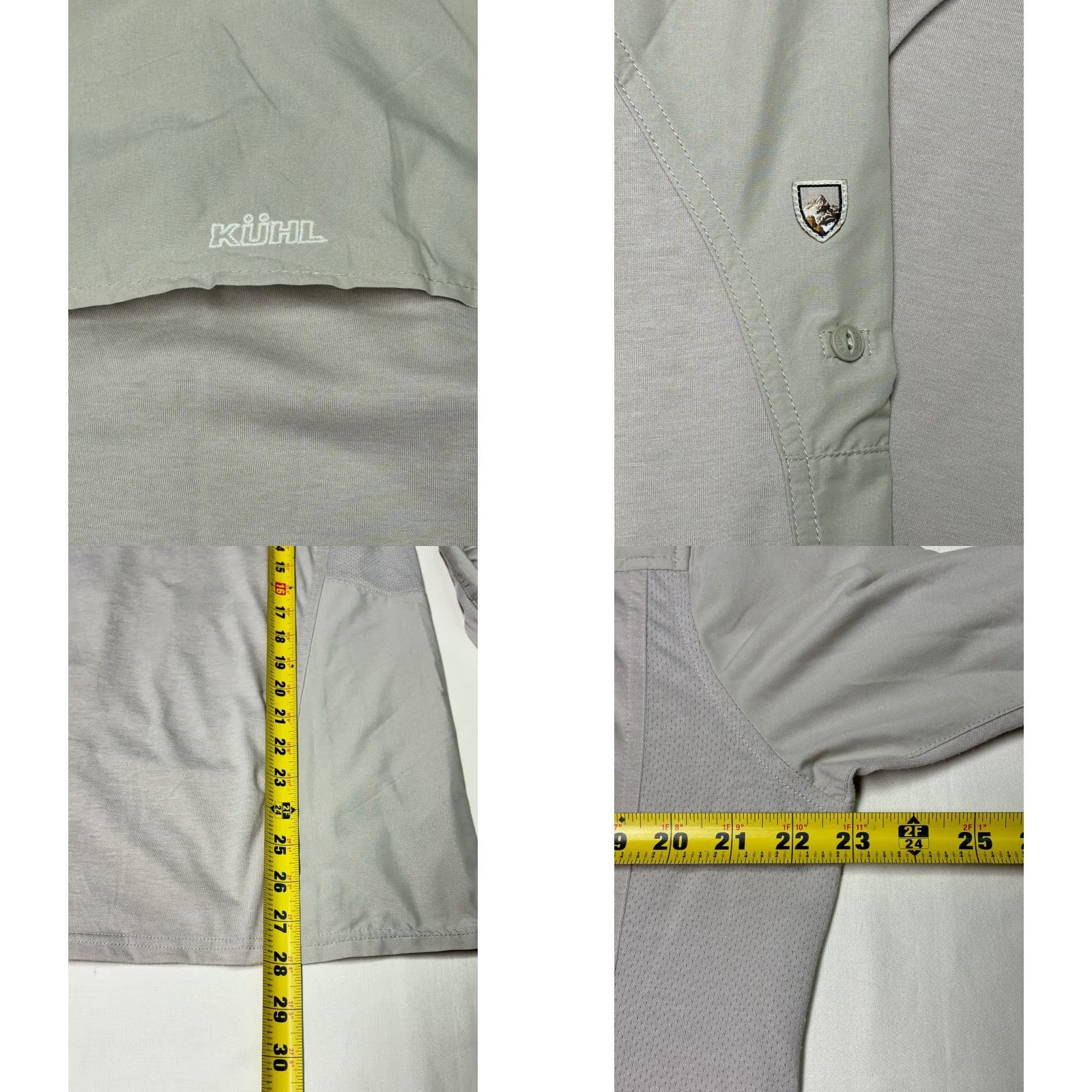 Vintage Kuhl Mens Button Up Shirt Long Sleeve Lightweight Breathable Button-Up Beige Size L Size US L / EU 52-54 / 3 - 8 Thumbnail