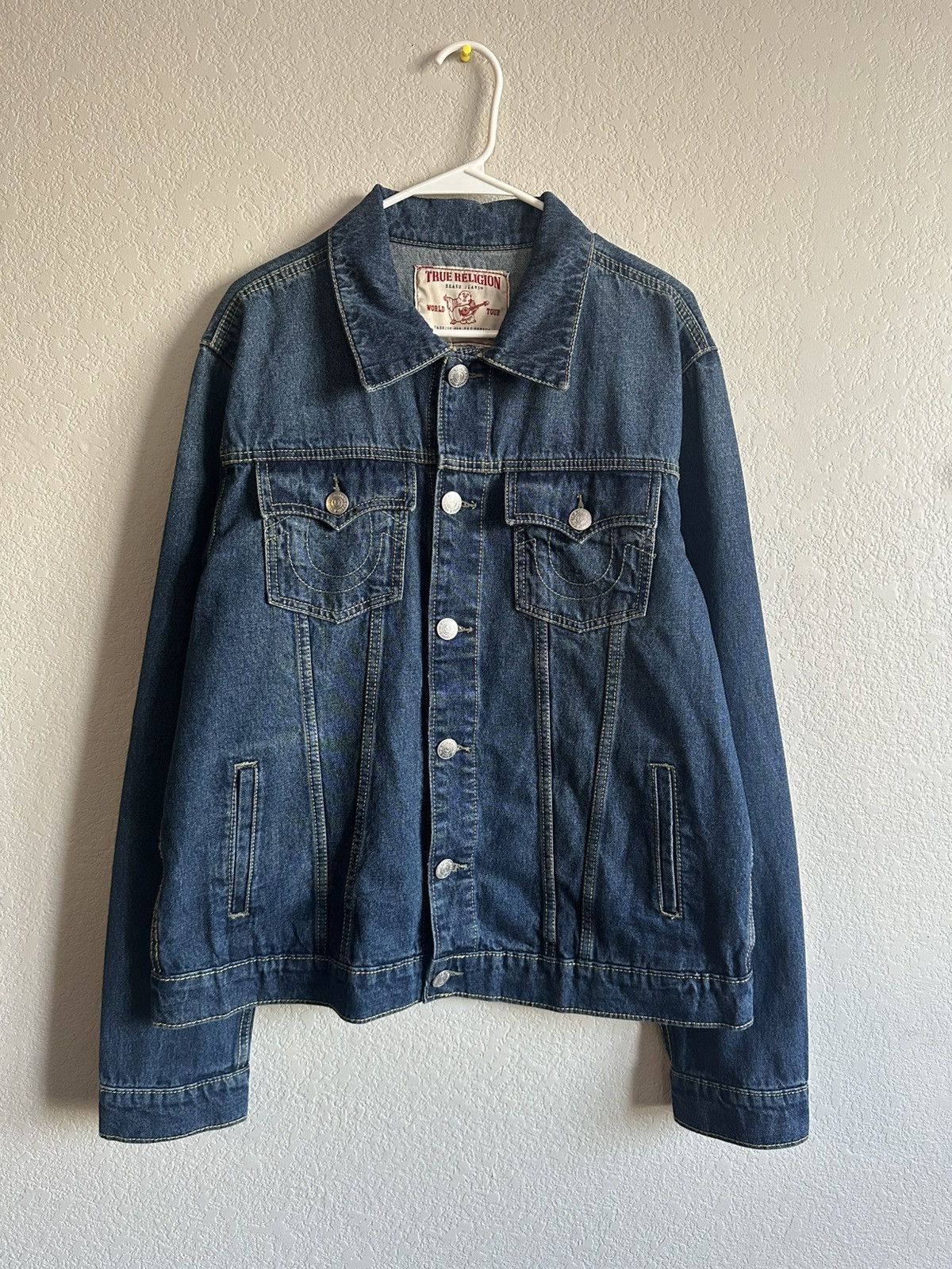 True Religion True Religion Denim Jacket, Red Guitar Buddha