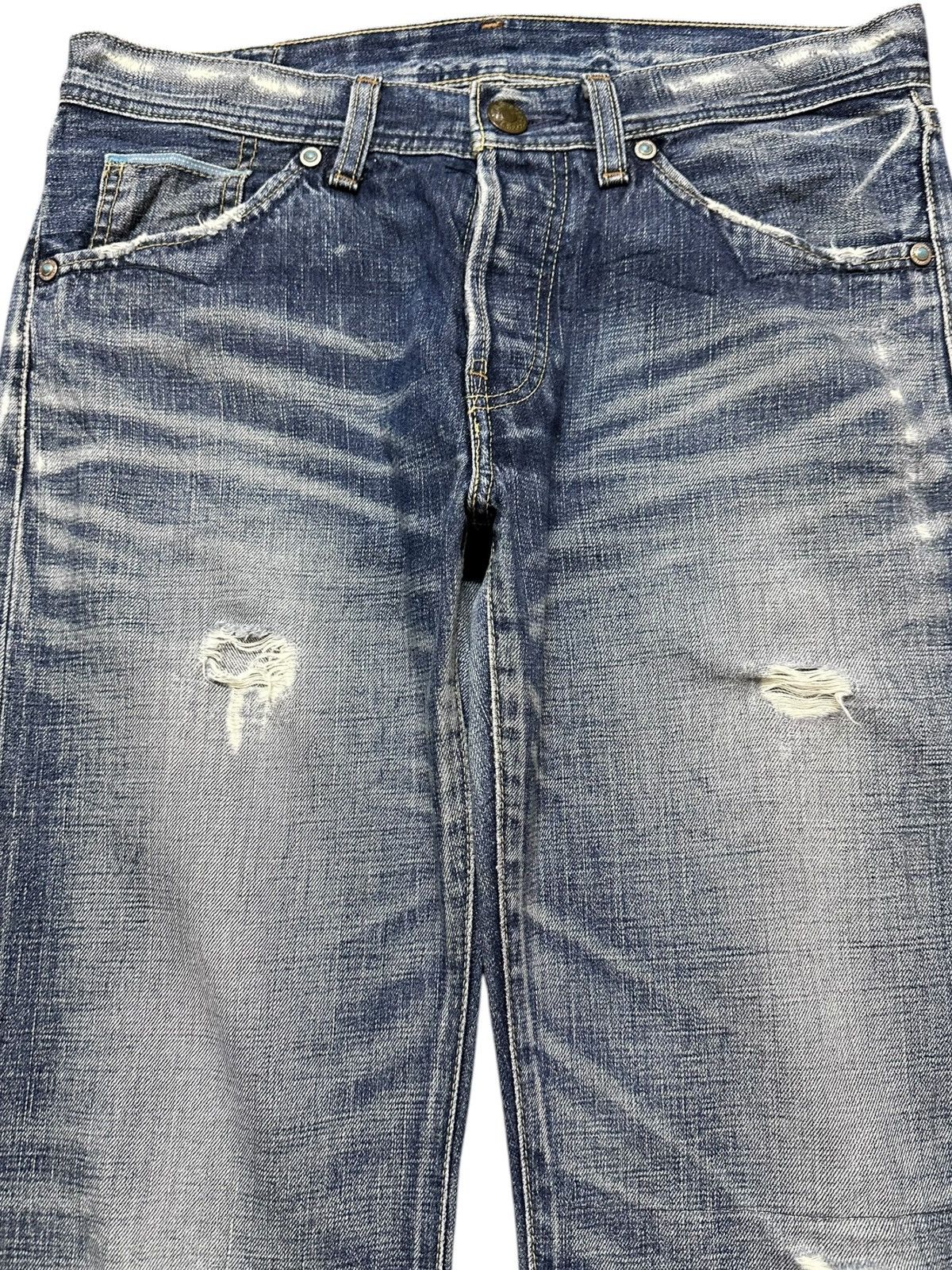 Levi's Vintage Clothing Vintage Levi’s 705-03 Selvedge Faded Whiskers Grunge Denim Size US 31 - 2 Thumbnail