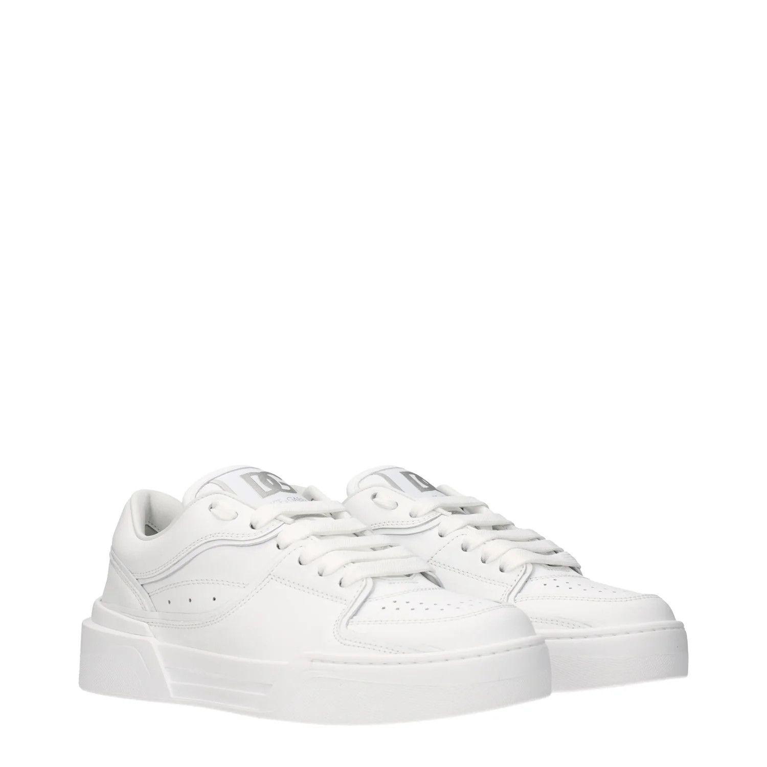 Dolce & Gabbana ob1o1e1124 Leather Sneakers in White Size US 6 / IT 36 - 2 Thumbnail