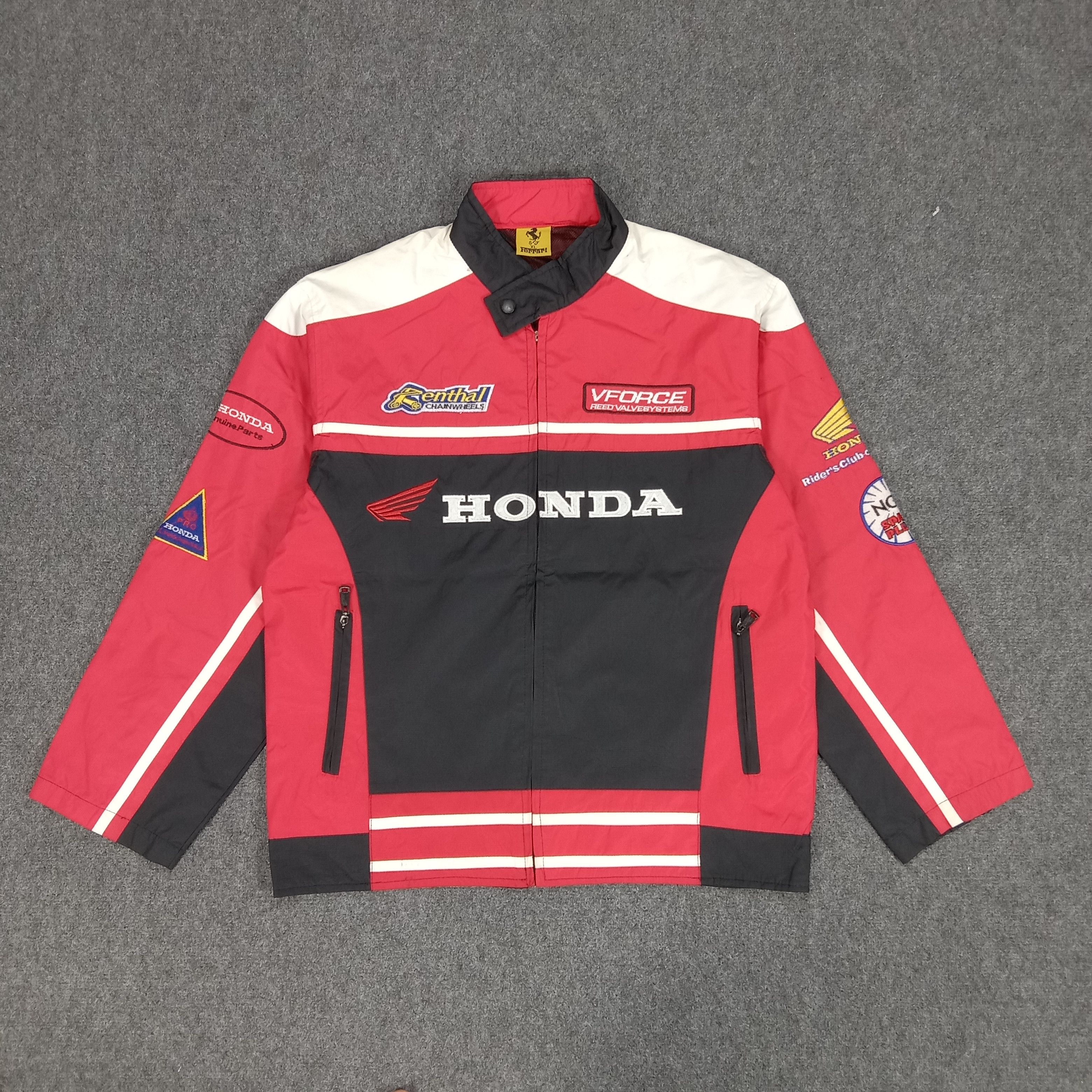 Ferrari × Honda × Vintage Honda X Ferrari Japanese Racing Bikers Jacket Size US L / EU 52-54 / 3 - 5 Thumbnail