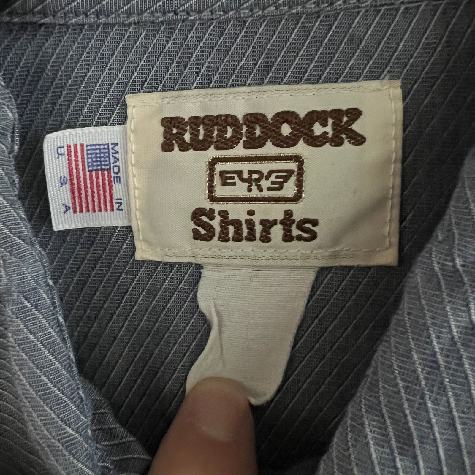 Ruddock Shirts VTG Ruddock Made USA Men's Wester Pearl Snap Shirt L 22x31 Size US L / EU 52-54 / 3 - 3 Thumbnail