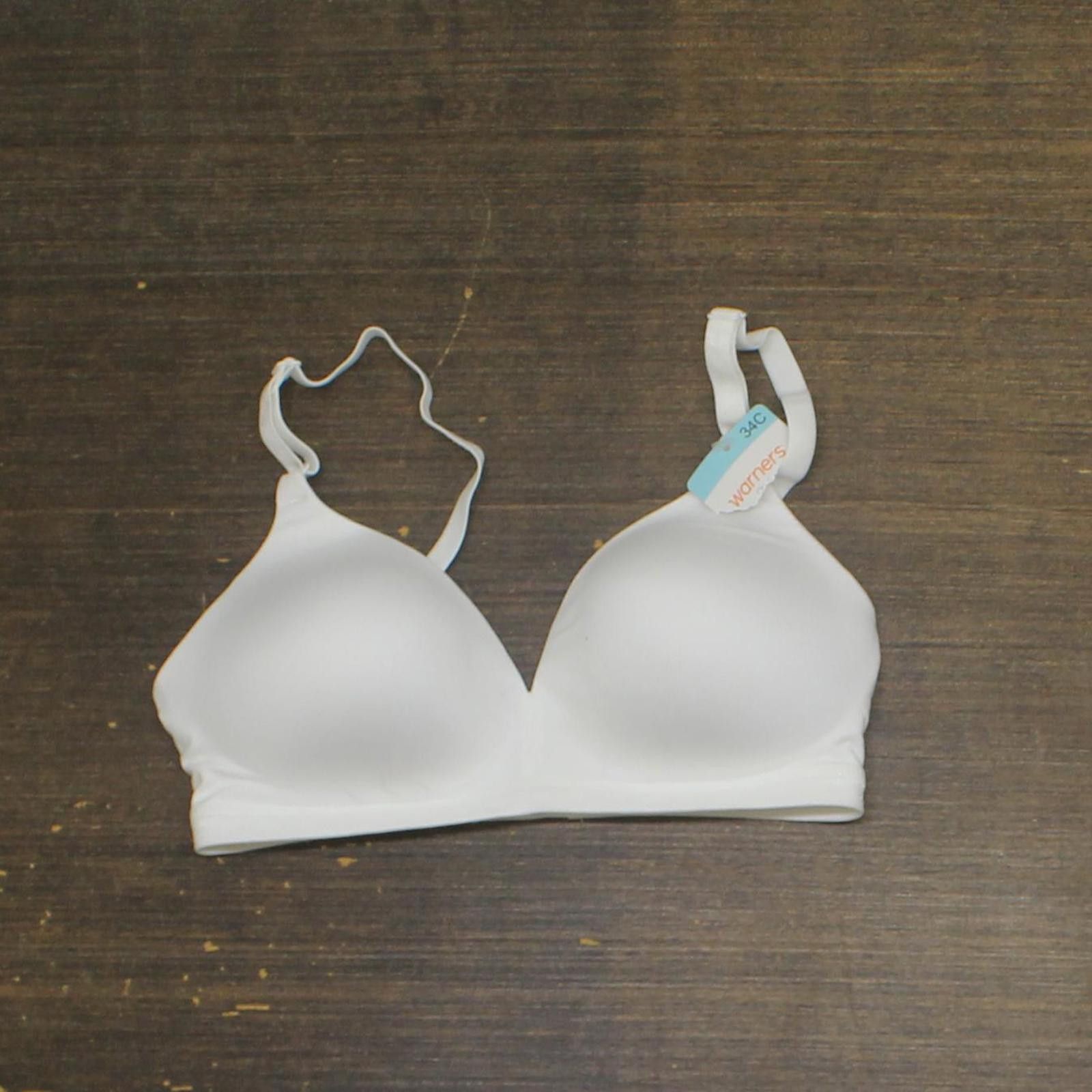 Warner Bros Warners Womens Cloud 9 Wire-free Bra 1269 01269 White 34c Size ONE SIZE - 1 Thumbnail