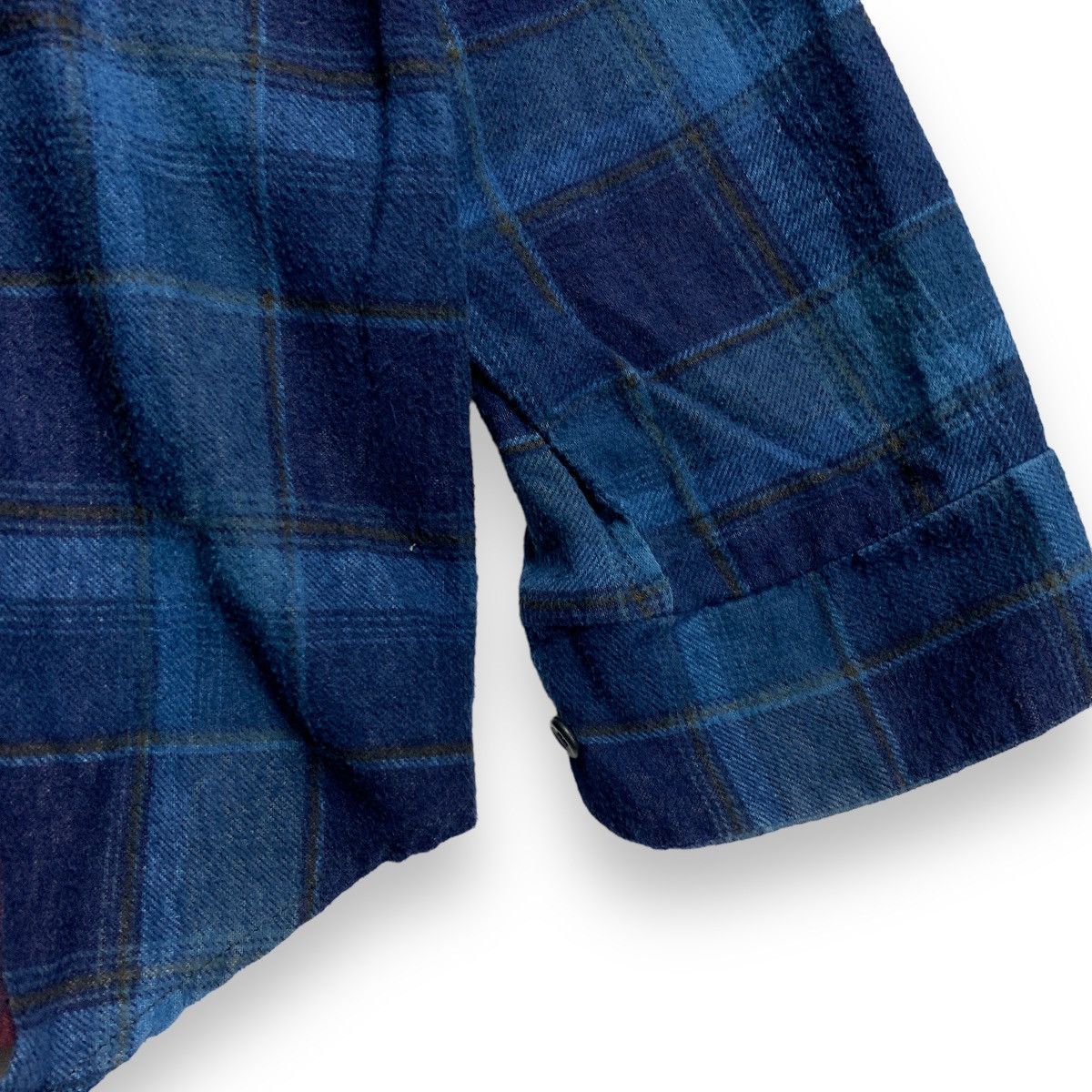 Needles NEEDLES REBUILD 7 CUT INDIGO OVERDYE FLANNEL SHIRT Size US S / EU 44-46 / 1 - 4 Thumbnail