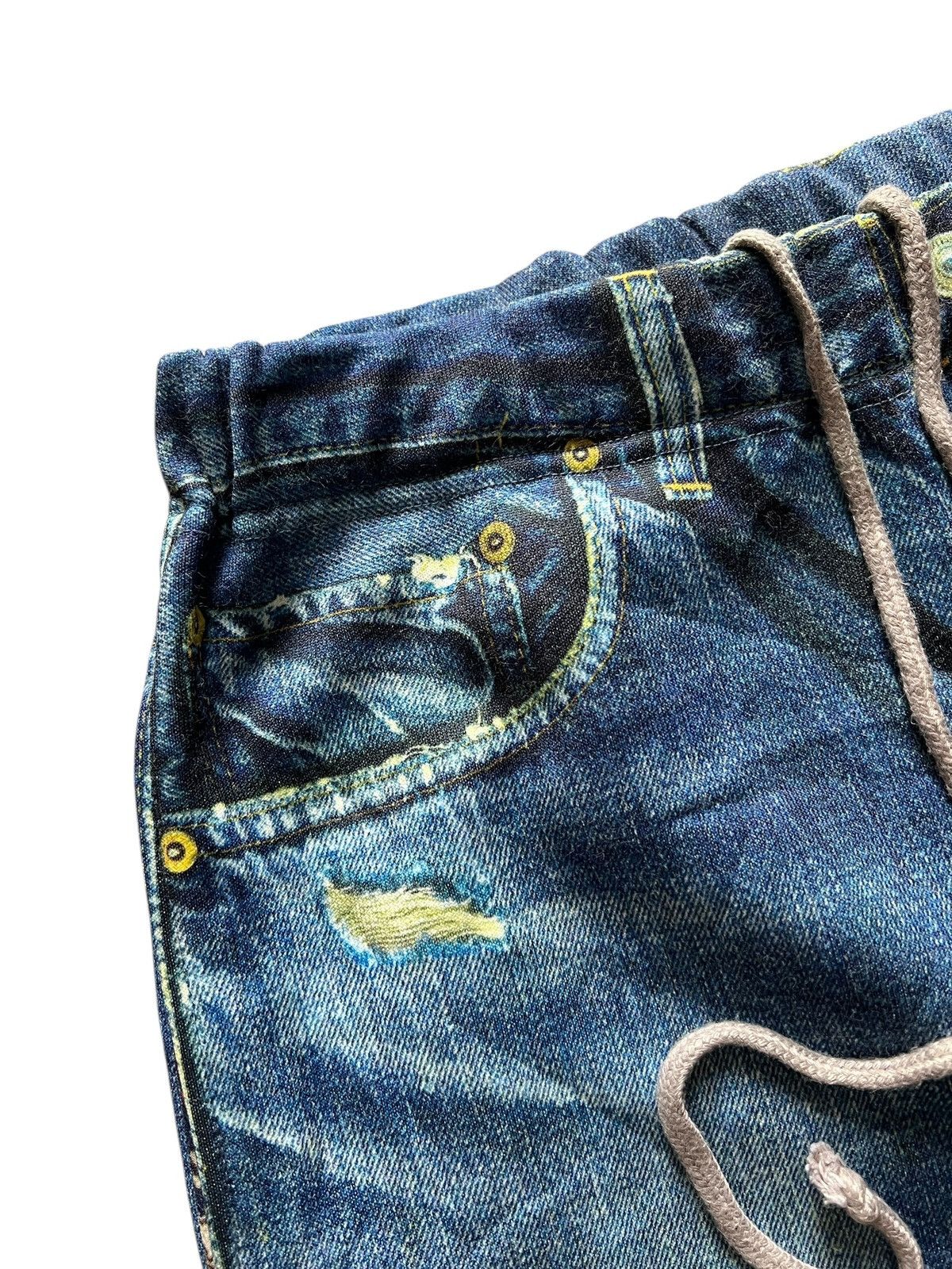 TALKING ABOUT THE ABSTRACTION Talking About The Abstraction 🇯🇵 Trompe L’œil Sweatpants Size US 30 / EU 46 - 6 Thumbnail