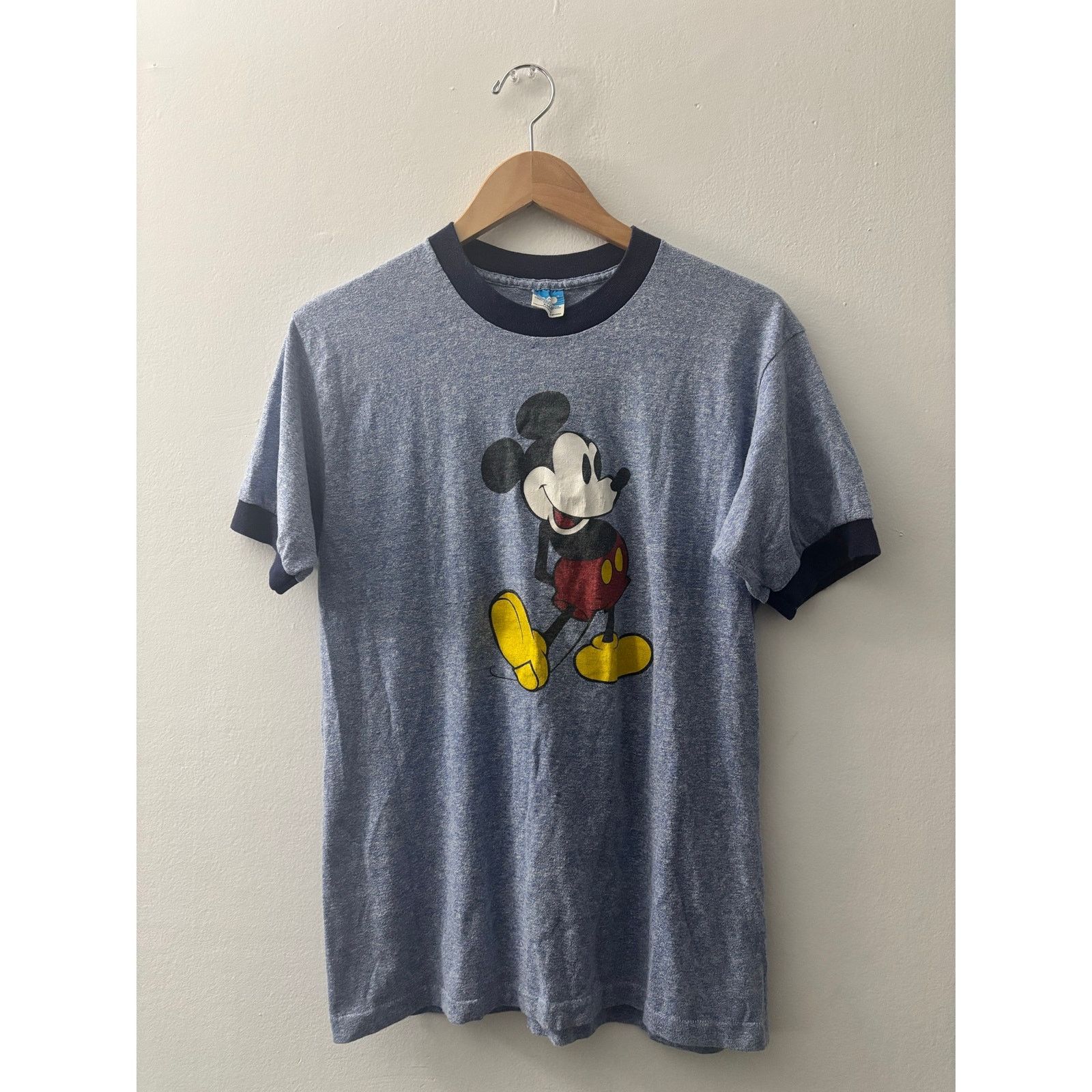 Disney Vintage 1980s Official Walt Disney Mickey Mouse Ringer Tee Size US L / EU 52-54 / 3 - 2 Thumbnail