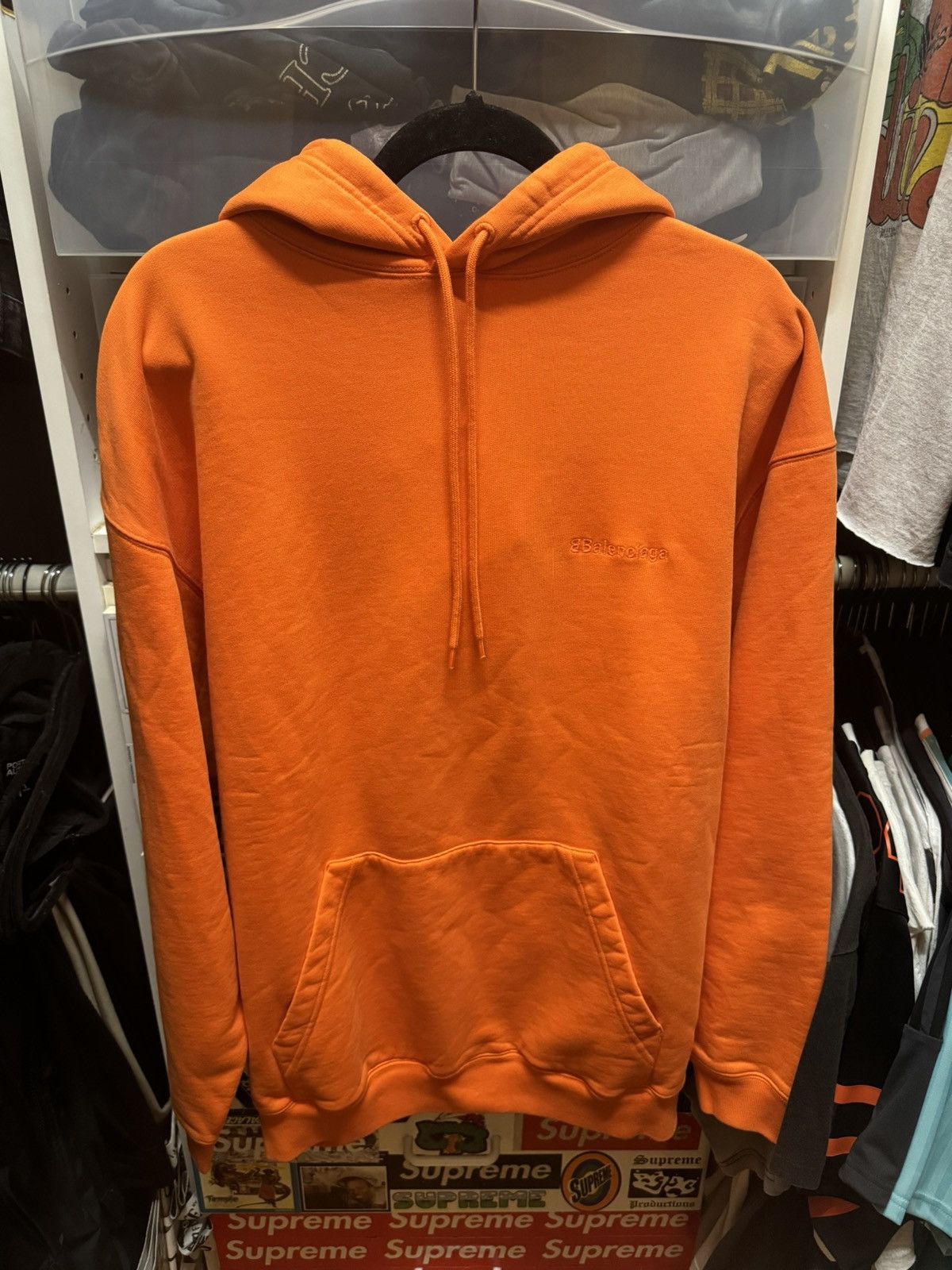 Balenciaga Oversized Orange hoodie Size US XS / EU 42 / 0 - 1 Thumbnail
