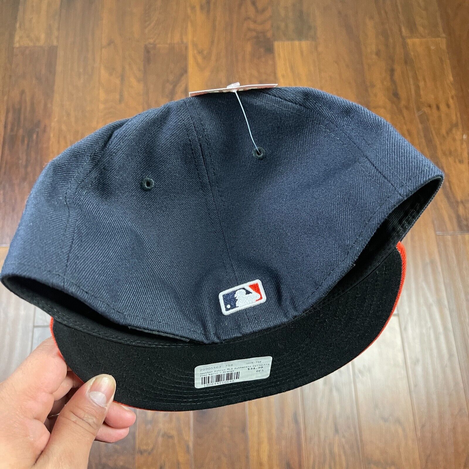 New Era Houston Astros New Era Fitted Hat Baseball Cap size 7 5/8 Size ONE SIZE - 4 Thumbnail