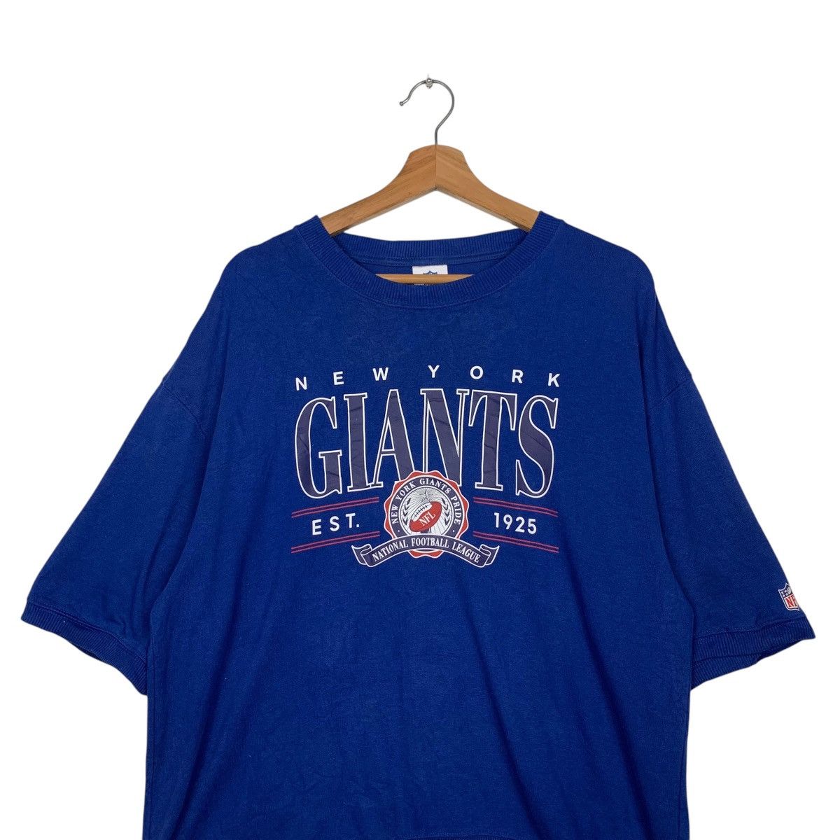 NFL NFL New York Giants Short Sleeve Blue Sweatshirts #1707-C76 Size US S / EU 44-46 / 1 - 2 Thumbnail