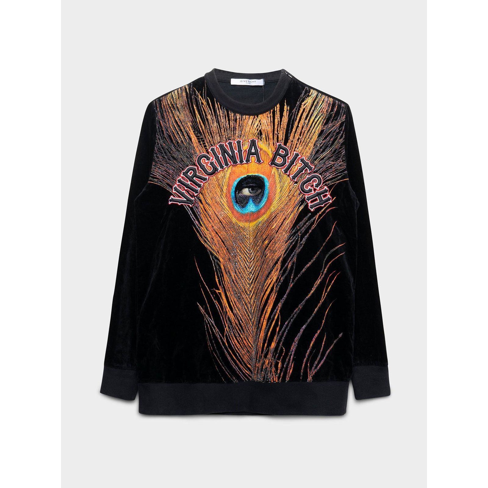 Givenchy FW14 Virginia Bitch Velvet Sweatshirt Size US XS / EU 42 / 0 - 1 Thumbnail