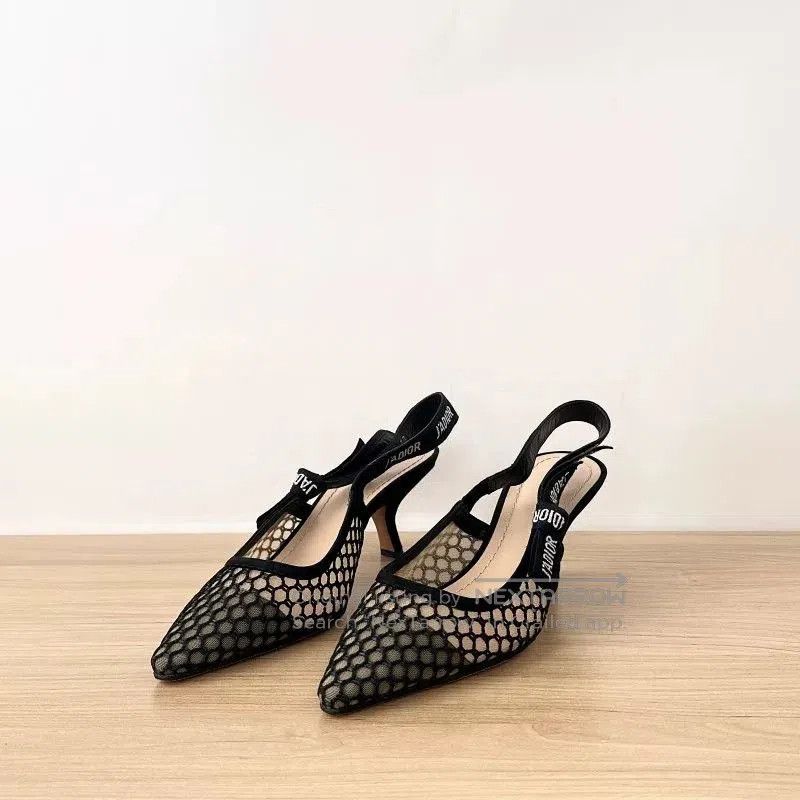 Dior Dior Mesh Kitten Heel Pumps Size 38. Size US 7 / IT 37 - 1 Thumbnail