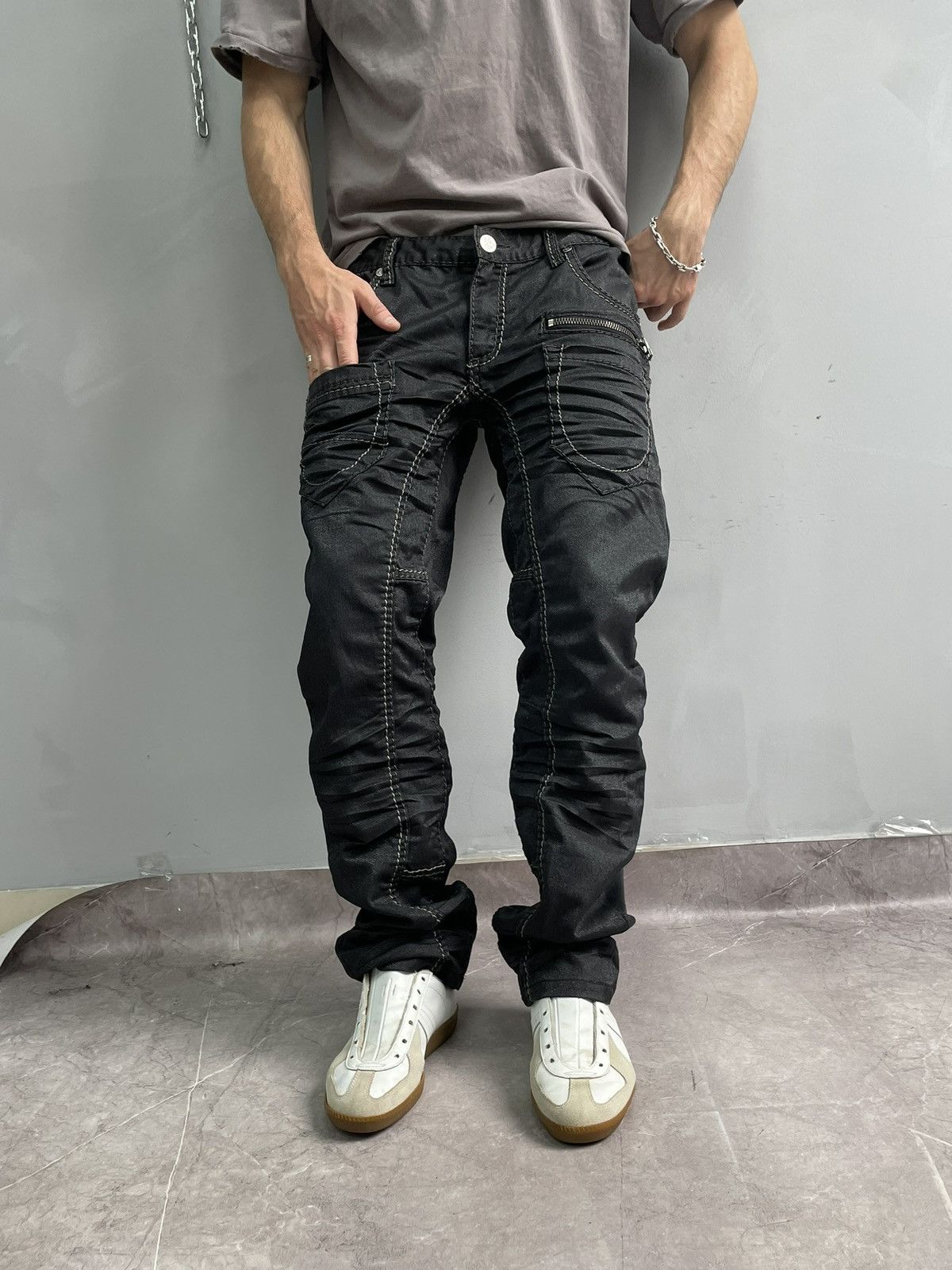 Japanese Brand Rare avant garde cargo cosmo lupo gothic pants jeans y2k Size US 34 / EU 50 - 1 Thumbnail