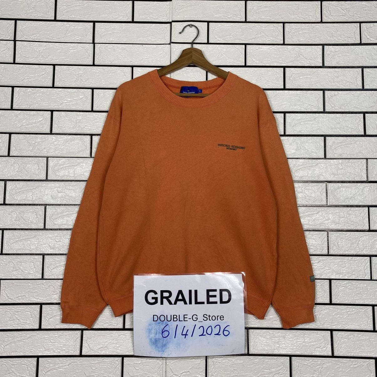 Japanese Brand 📌Vintage Sweatshirt Hiroko Koshino Big Logo Size US M / EU 48-50 / 2 - 1 Thumbnail