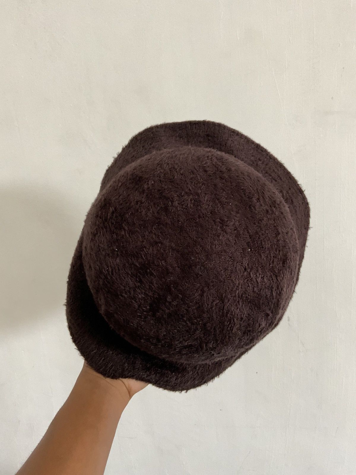 Japanese Brand Mohair Fur Brown Outdoor Bucket Hat Cap Size ONE SIZE - 6 Thumbnail