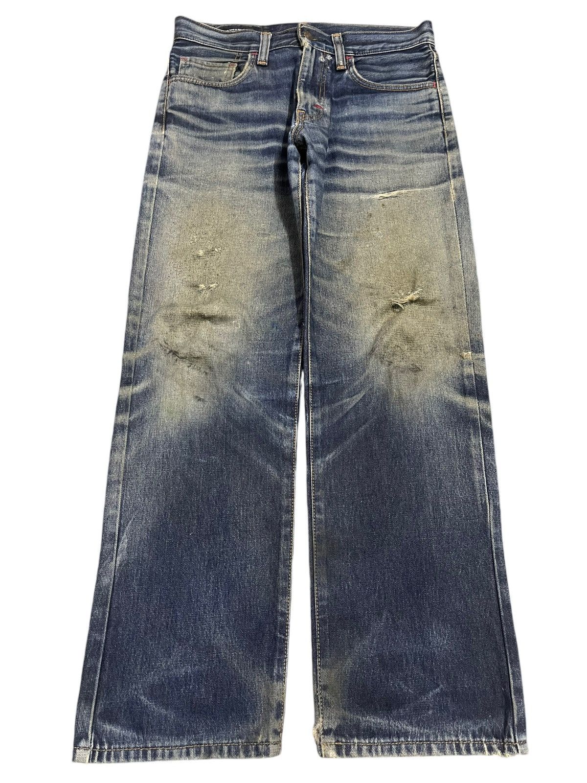 Edwin Vintage Edwin Mud Wash Distress Loose Style Jeans Size US 31 - 1 Thumbnail