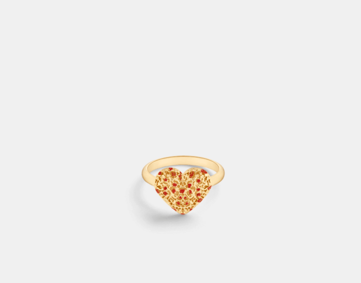 Dior o1w1db10126 R2366W Size : OS / Ring in Gold/Red Size ONE SIZE - 3 Thumbnail