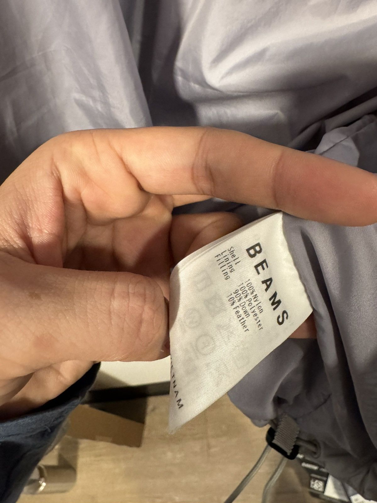 Beams Japan Beams Silver Grey Cropped down Jacket (Size M) Size US M / EU 48-50 / 2 - 7 Thumbnail