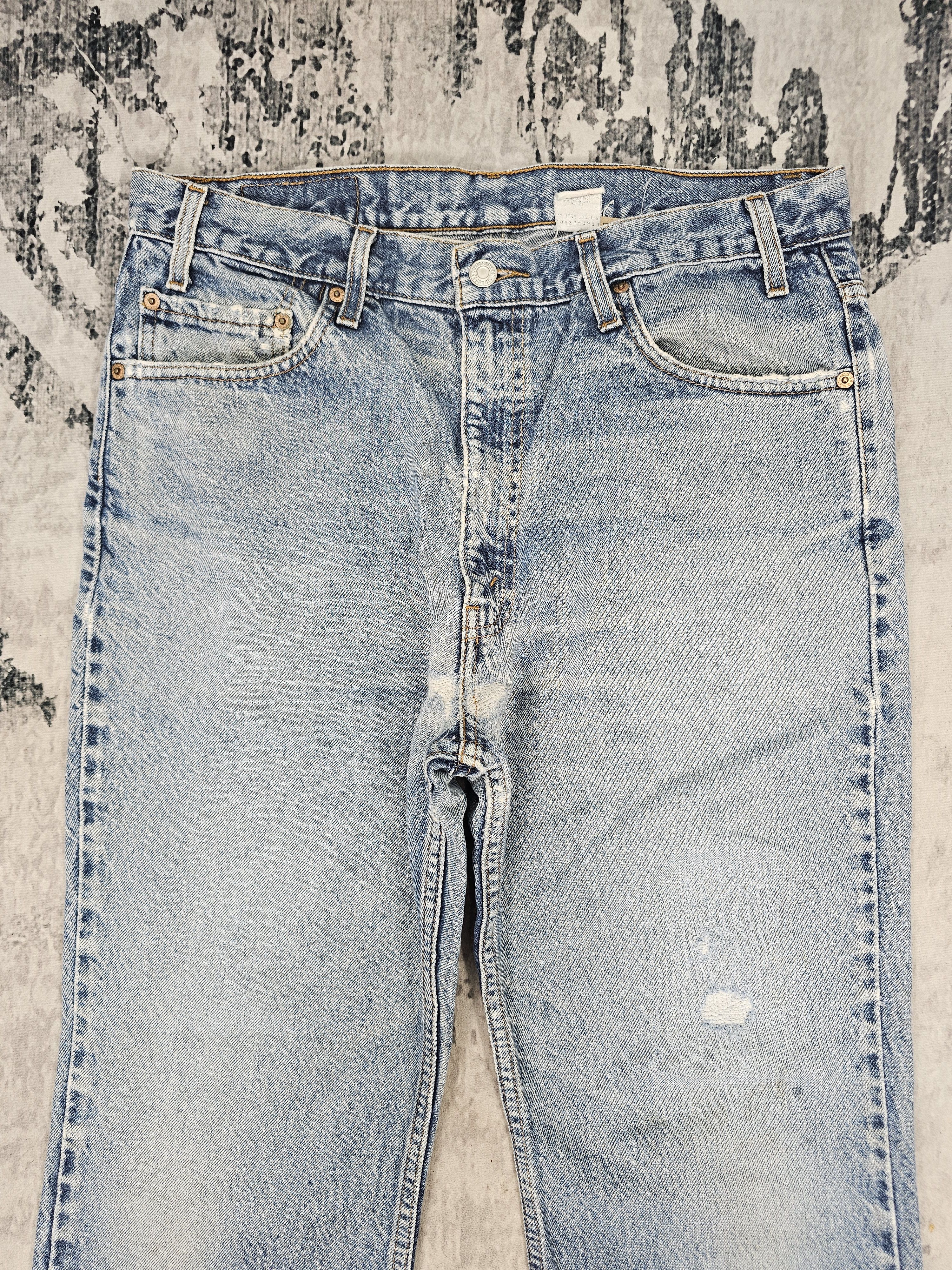 Levi's Vintage Clothing Vtg 90's LEVIS 517 Boot Cut Flare Made In USA Ripped L0534 Size US 34 / EU 50 - 8 Thumbnail