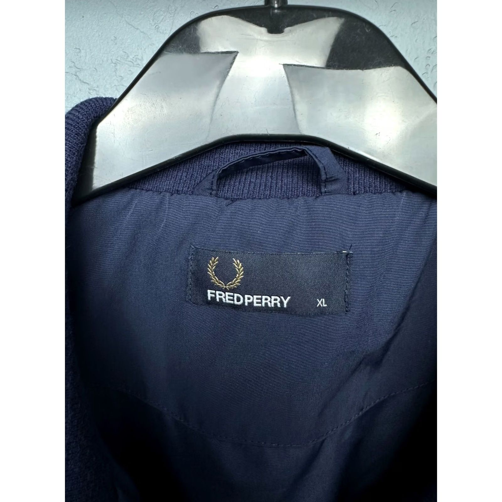 Fred Perry Fred Perry Jacket Nylon Mens XL Blue Logo Windbreaker Size US XL / EU 56 / 4 - 4 Thumbnail