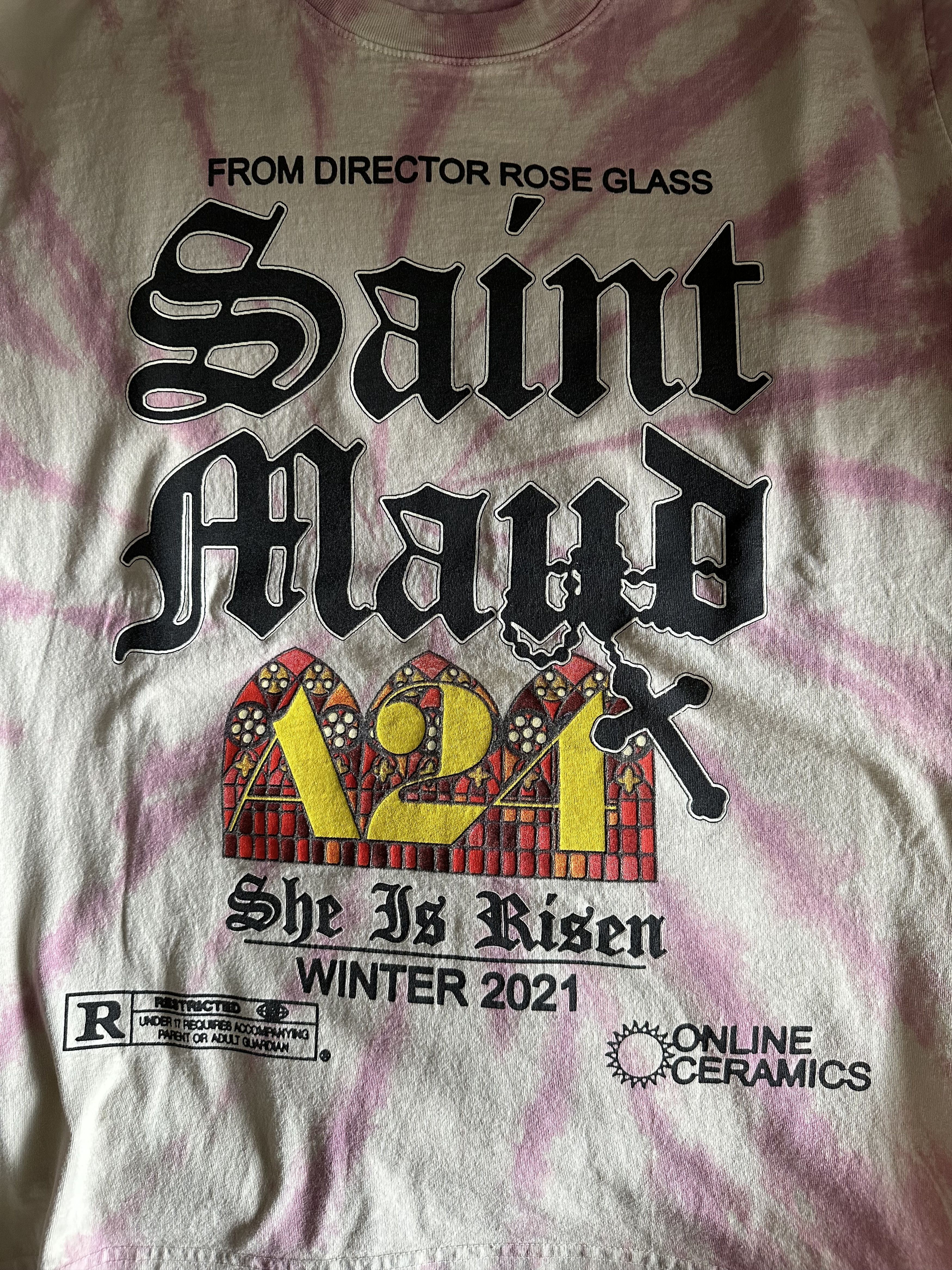 A24 × Online Ceramics Saint Maud Stained Glass Tee Size US L / EU 52-54 / 3 - 3 Thumbnail