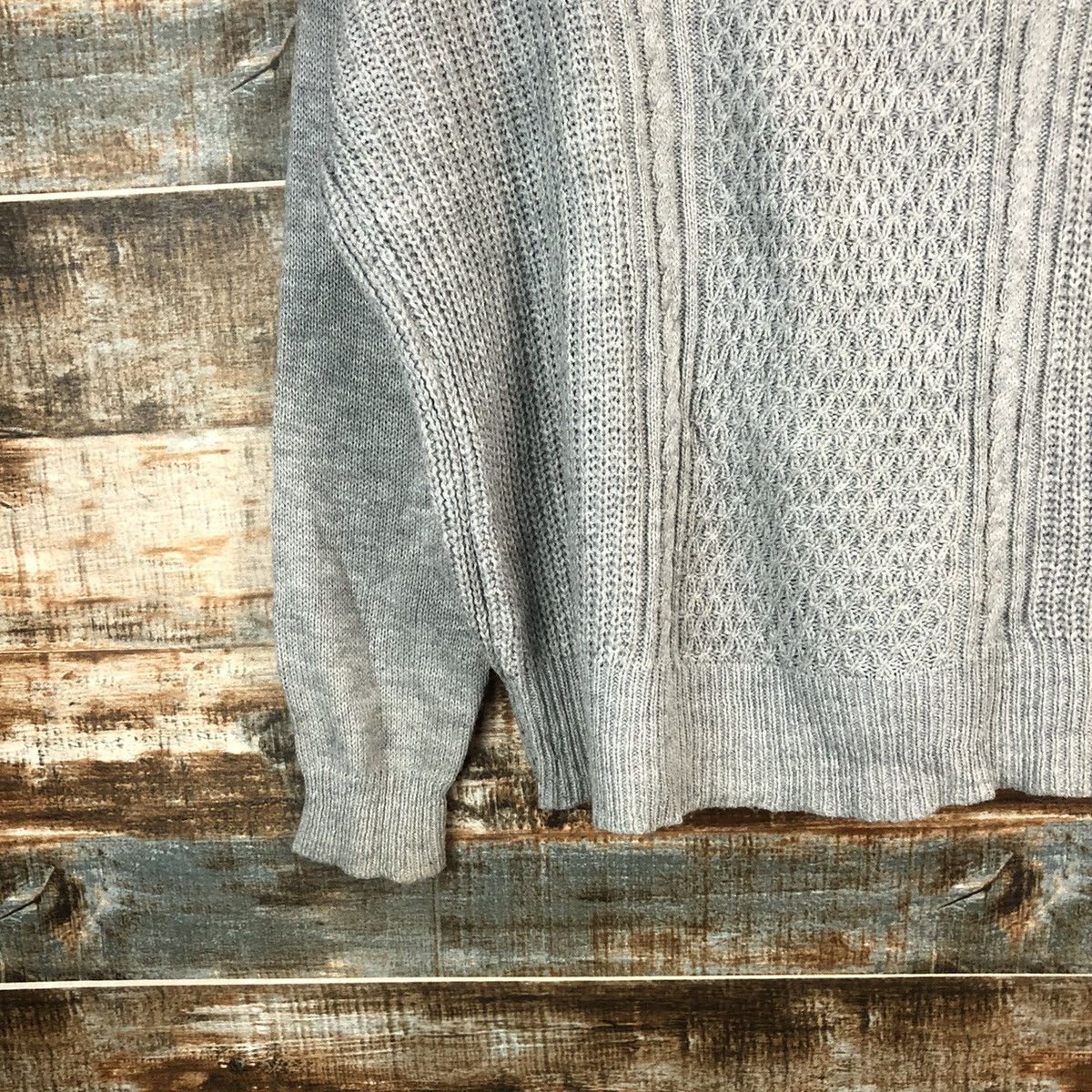 Homespun Knitwear × Japanese Brand Khalita vintage Grey Knitwear #A1700 Size US L / EU 52-54 / 3 - 7 Thumbnail