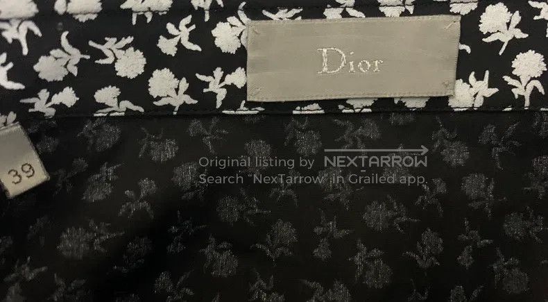 Dior Dior size 39 Rose print shirt Size US S / EU 44-46 / 1 - 3 Thumbnail