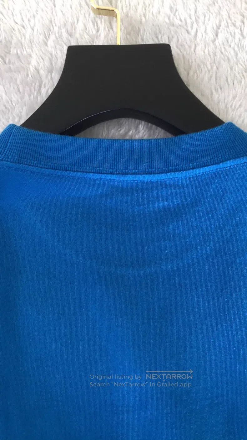 Balenciaga Balenciaga Blue Letter Crew Neck Short Sleeve Size US M / EU 48-50 / 2 - 5 Thumbnail