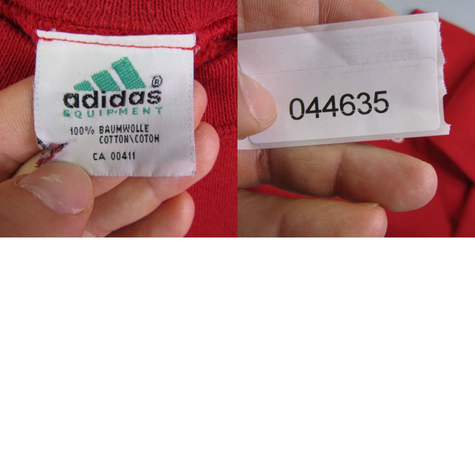 Adidas Vintage Adidas Equipment Sweatshirt Men Medium Red 90s Sports Crewneck Pullover Size US M / EU 48-50 / 2 - 8 Thumbnail