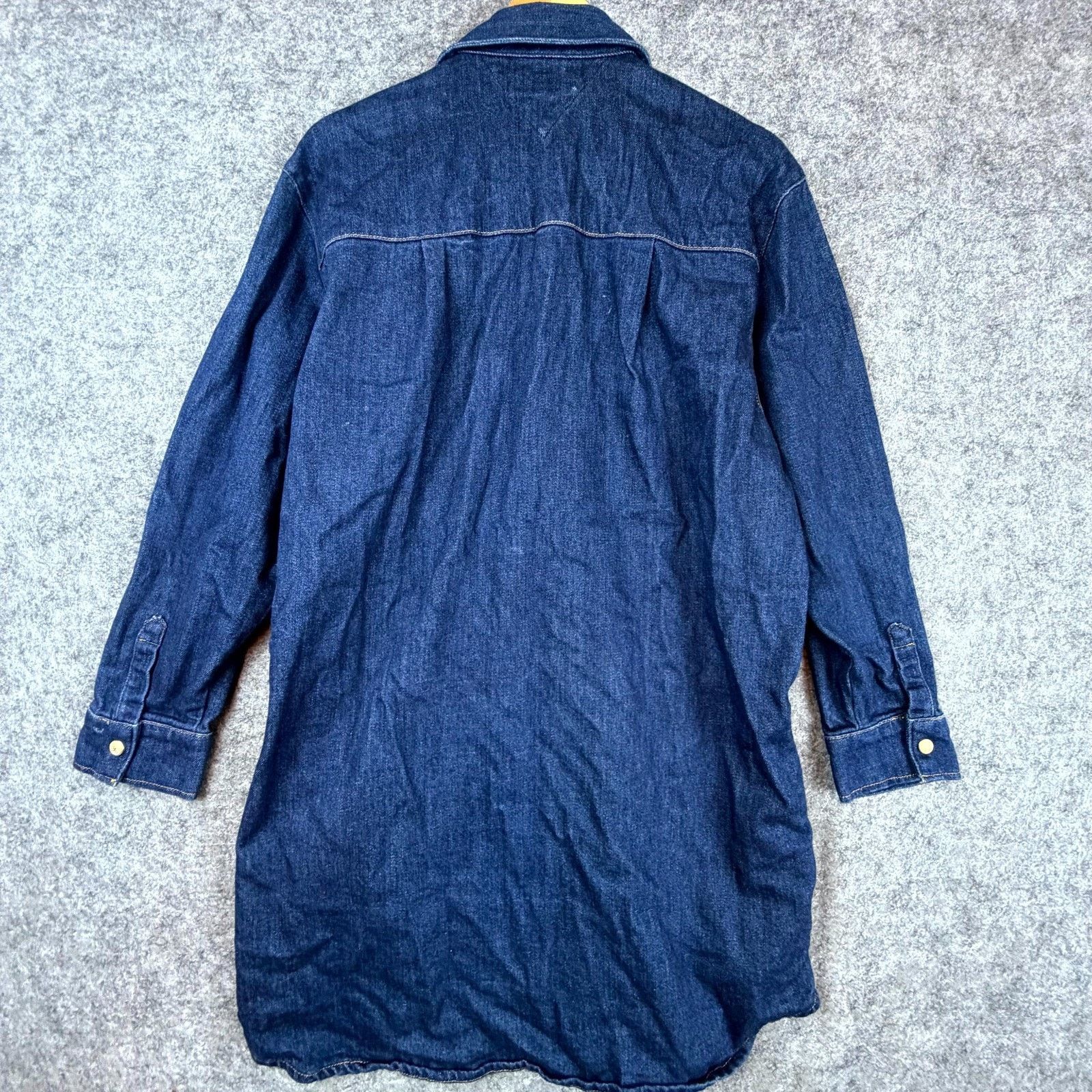 Tommy Hilfiger Tommy Hilfiger Shirtdress 8 Blue Denim Western Oversized Y2K Size M / US 6-8 / IT 42-44 - 2 Thumbnail