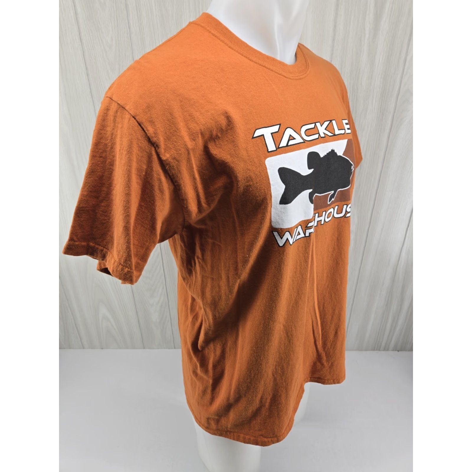 Gildan Gildan T-Shirt Mens Large Rust Orange Cotton Crew Neck Short Sleeve Logo Tackle Warehouse Casual Outdoor All Seasons Regular Fit Size US L / EU 52-54 / 3 - 7 Thumbnail
