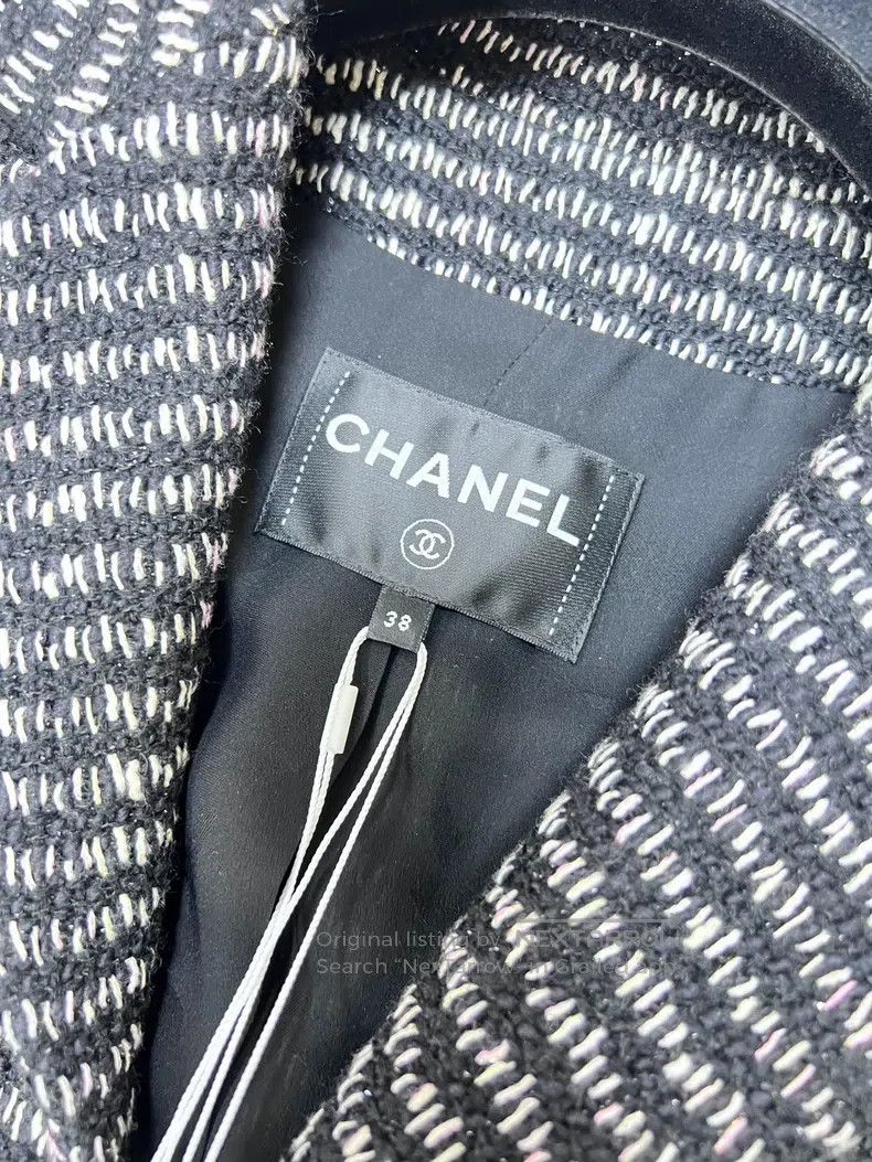 Chanel Chanel Illusion striped lapel short long-sleeved soft twee Size XS / US 0-2 / IT 36-38 - 4 Thumbnail