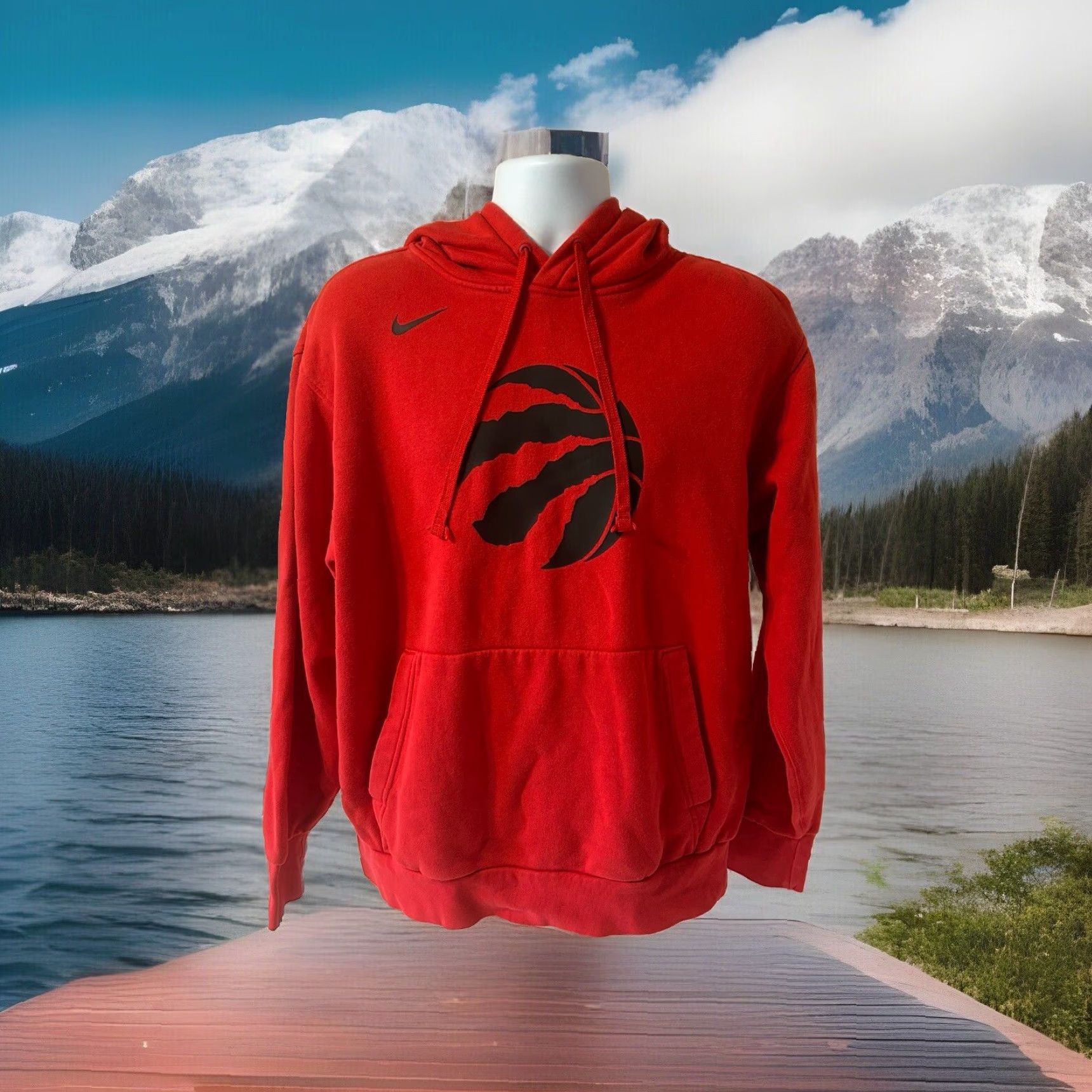 Nike Nike Toronto Raptors Hoodie Men L Red Kangaroo Pocket Drawstrings NBA Swoosh Size US L / EU 52-54 / 3 - 4 Thumbnail