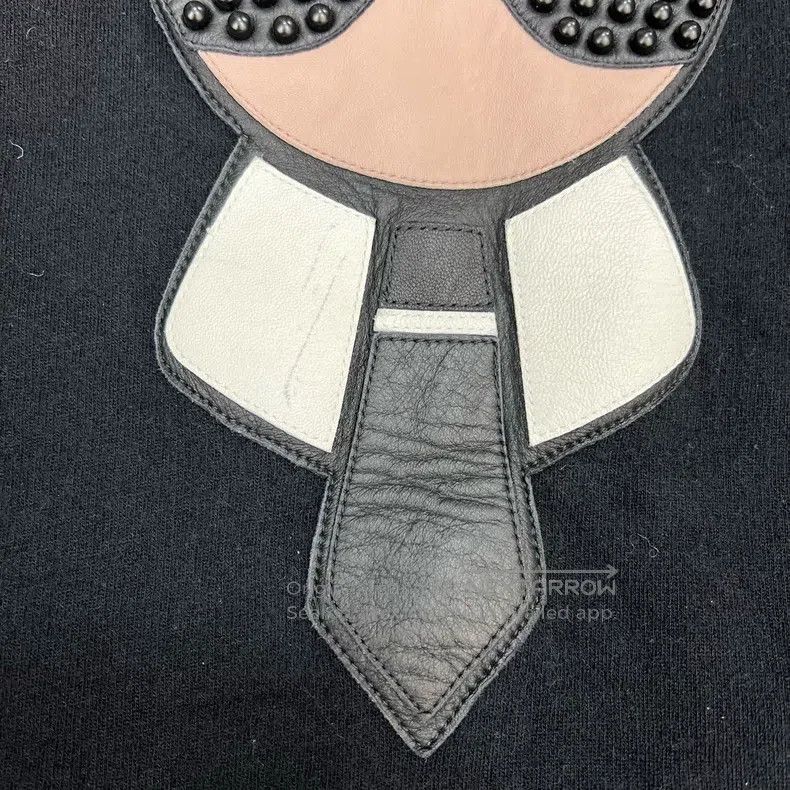 Fendi Fendi Karl Lagerfeld pattern embroidered logo sweatshirt Size US M / EU 48-50 / 2 - 7 Thumbnail
