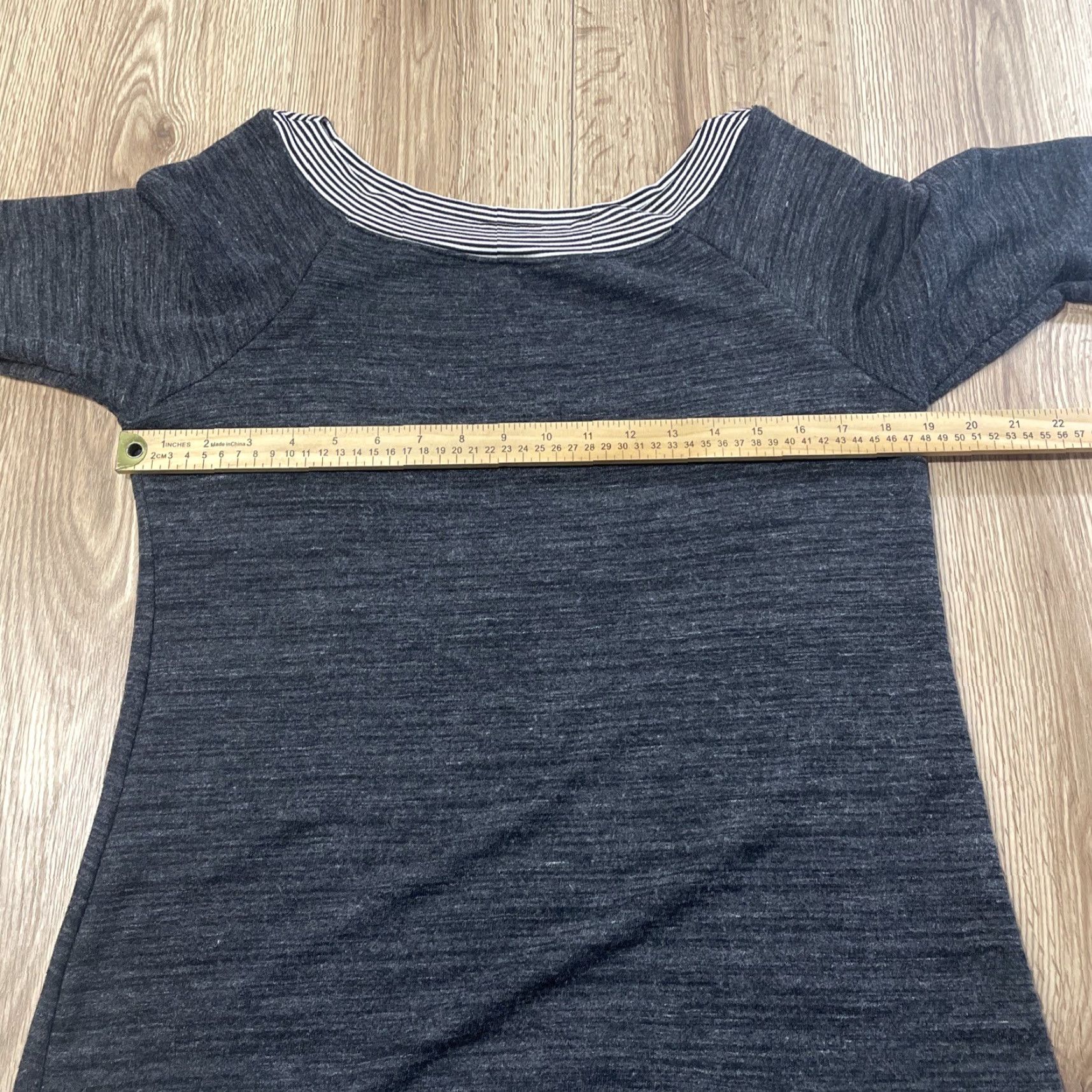 Vintage VINTAGE Maurices Women's Sweatshirt Casual Fall Spring Summer 3/4 Sleeve Black Gray Large Size L / US 10 / IT 46 - 6 Thumbnail